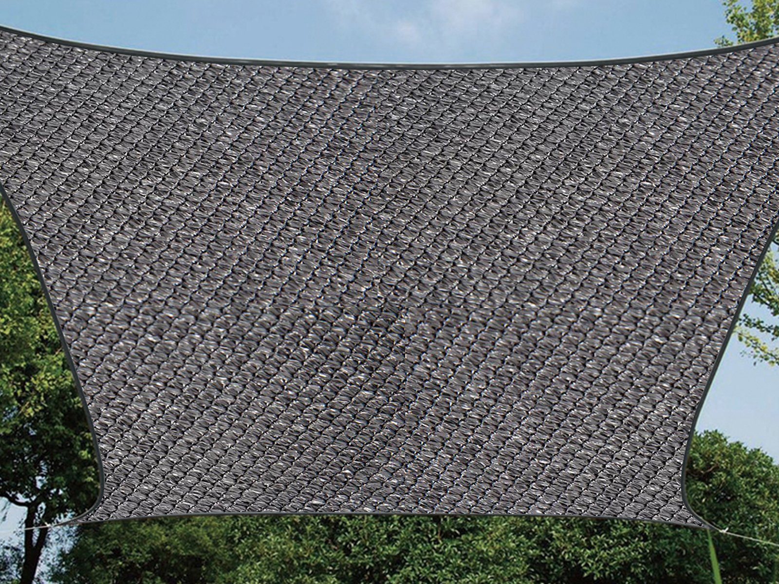 PEREL Sonnensegel, quadratisch 3,6 bis 5x5m günstig online kaufen