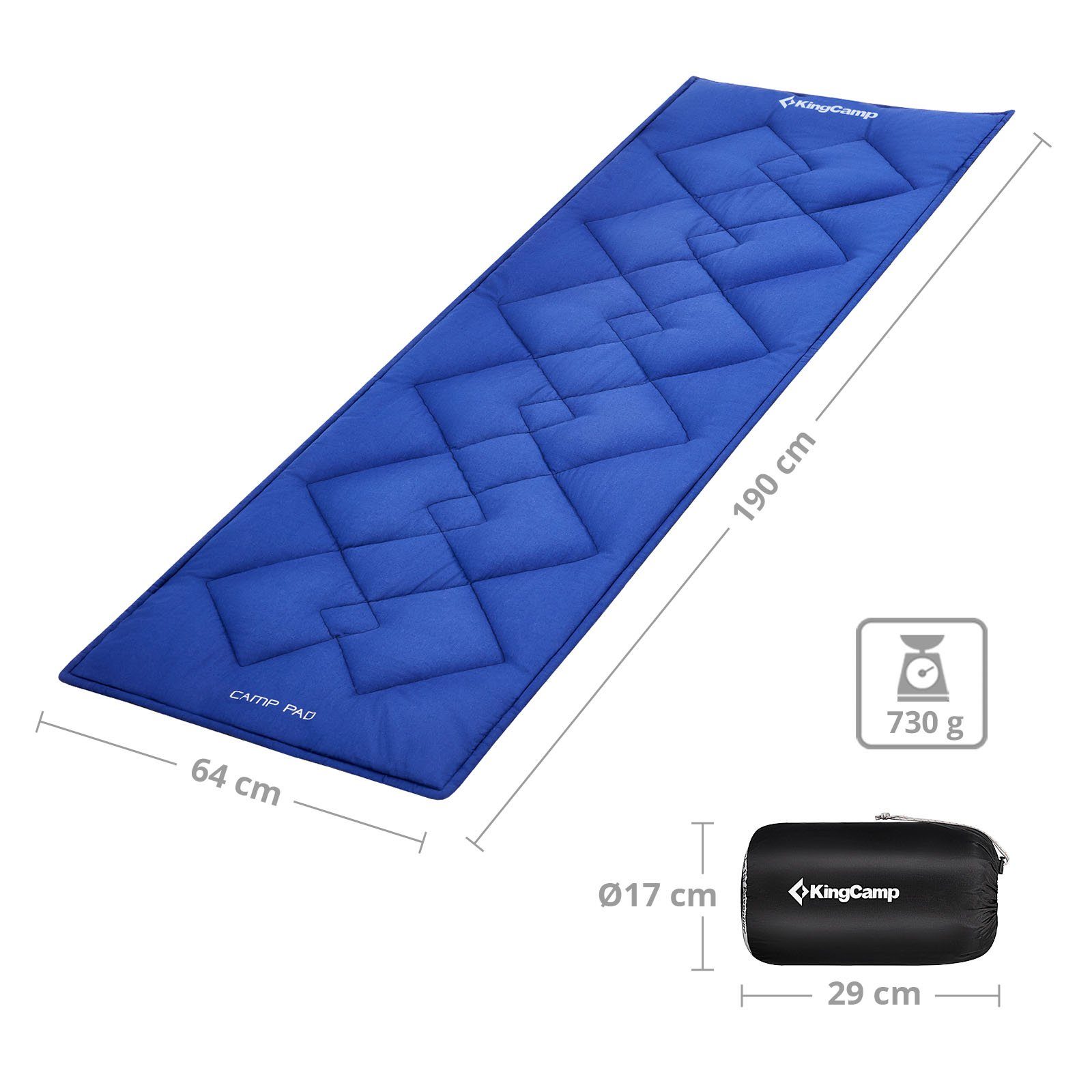 KingCamp Feldbett Feldbettauflage Camp Pad Camping Klappbett Bezug Decke 10 günstig online kaufen