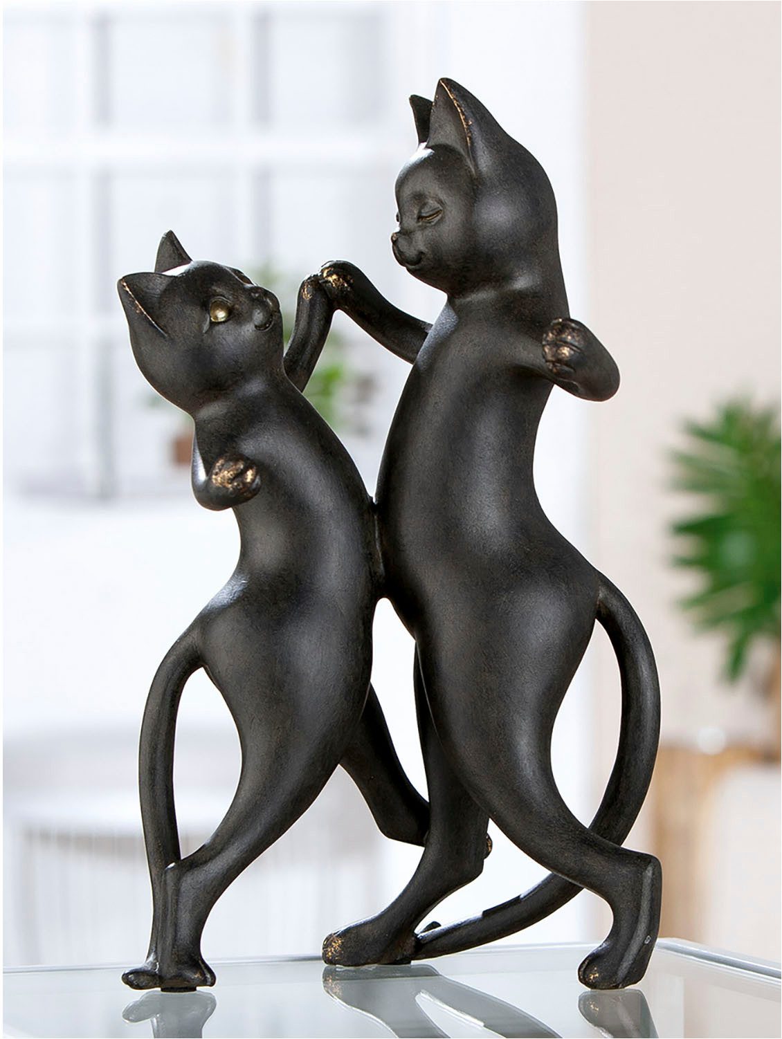 GILDE Tierfigur Katze Gatto-Duo, schwarz (1 St)