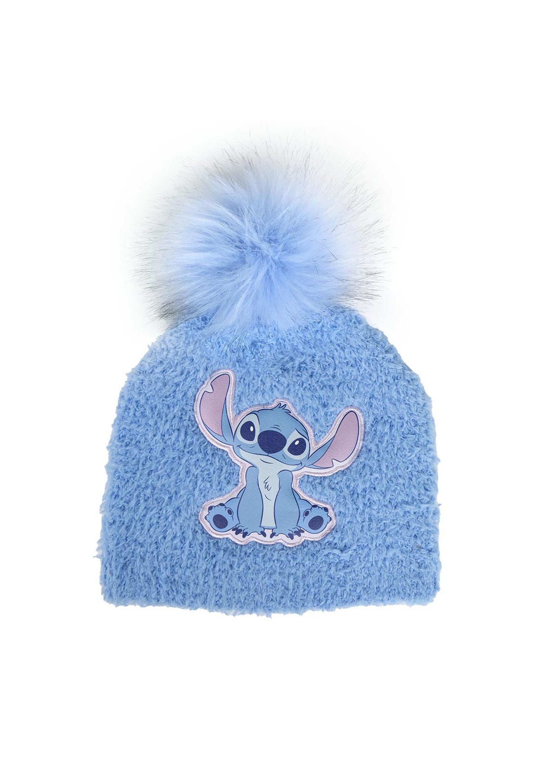 Disney Beanie Strickmütze Stitch Blau (Set)