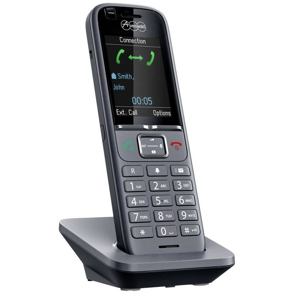 Auerswald DECT Mobilteil Schnurloses DECT-Telefon, Kratzschutz,  desinfektionsmittelbeständig