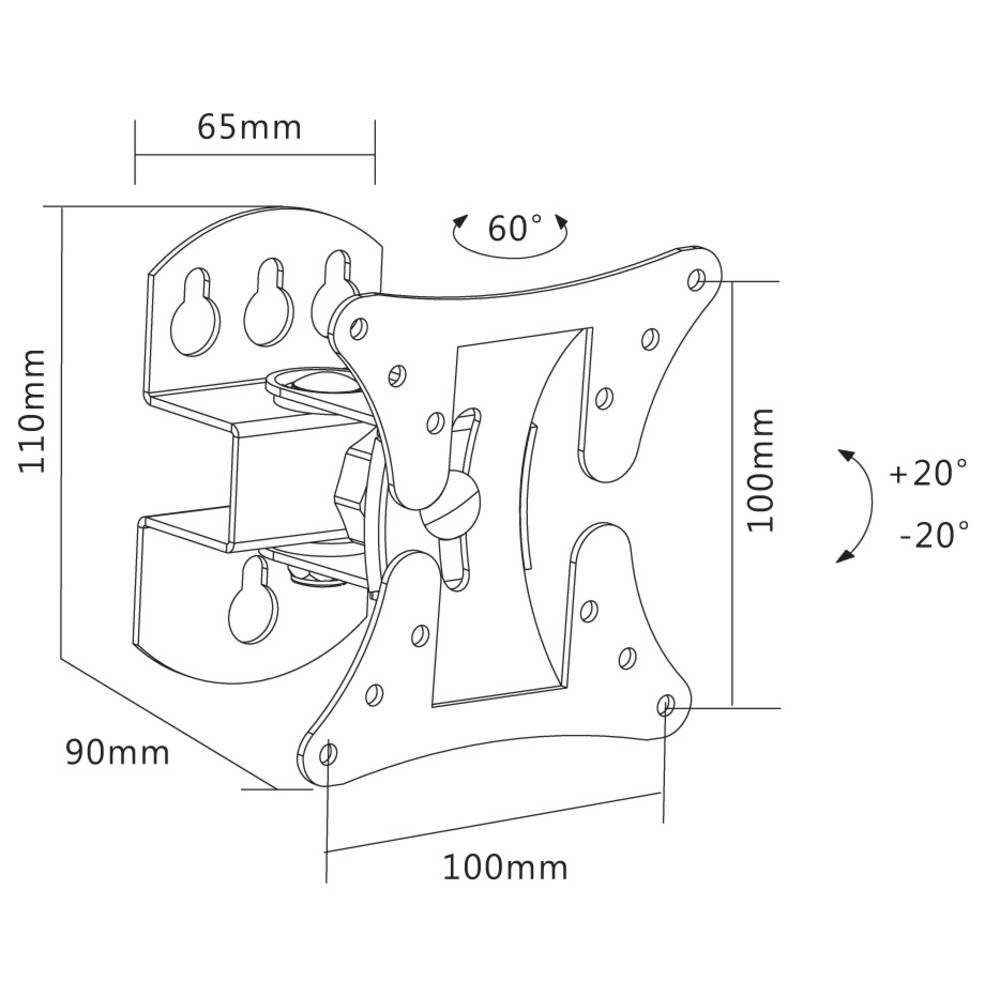 REFLECTA 27-1010T TV-Wandhalterung