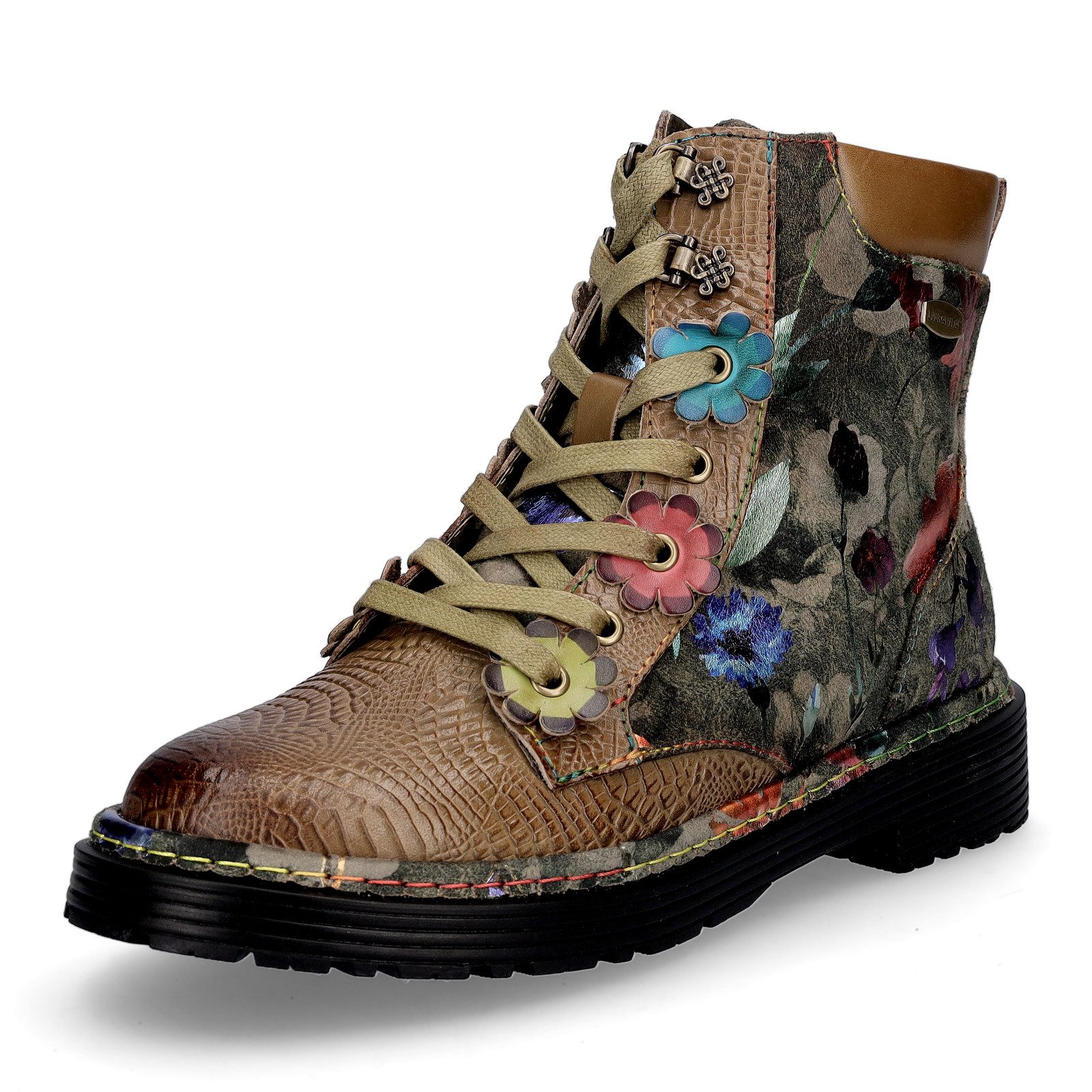 LAURA VITA Laura Vita Damen Schnürboot Incaso 39 khaki Schnürboots