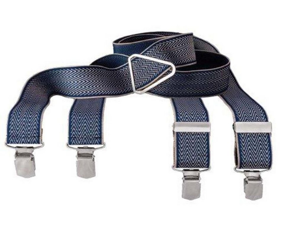 LLOYD Men\'s Belts Hosenträger LLOYD-Hosenträger 35 mm gemustert 2-streifig  gekreuzt, Metallkreuz