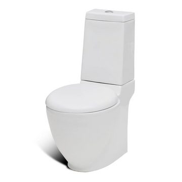 DOTMALL Badezimmer-Set Komplet 2-tlg., Set aus Stand-WC und Bidet,Keramik