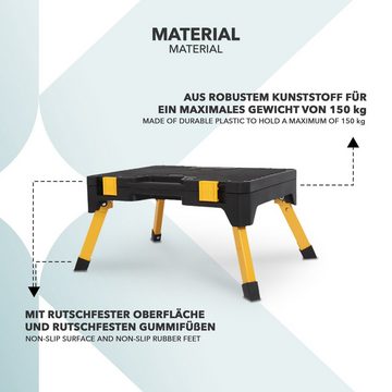 Kubus Klapptritt Jim, Inkl. integriertem Werkzeugkasten, Belastbar bis 150 kg