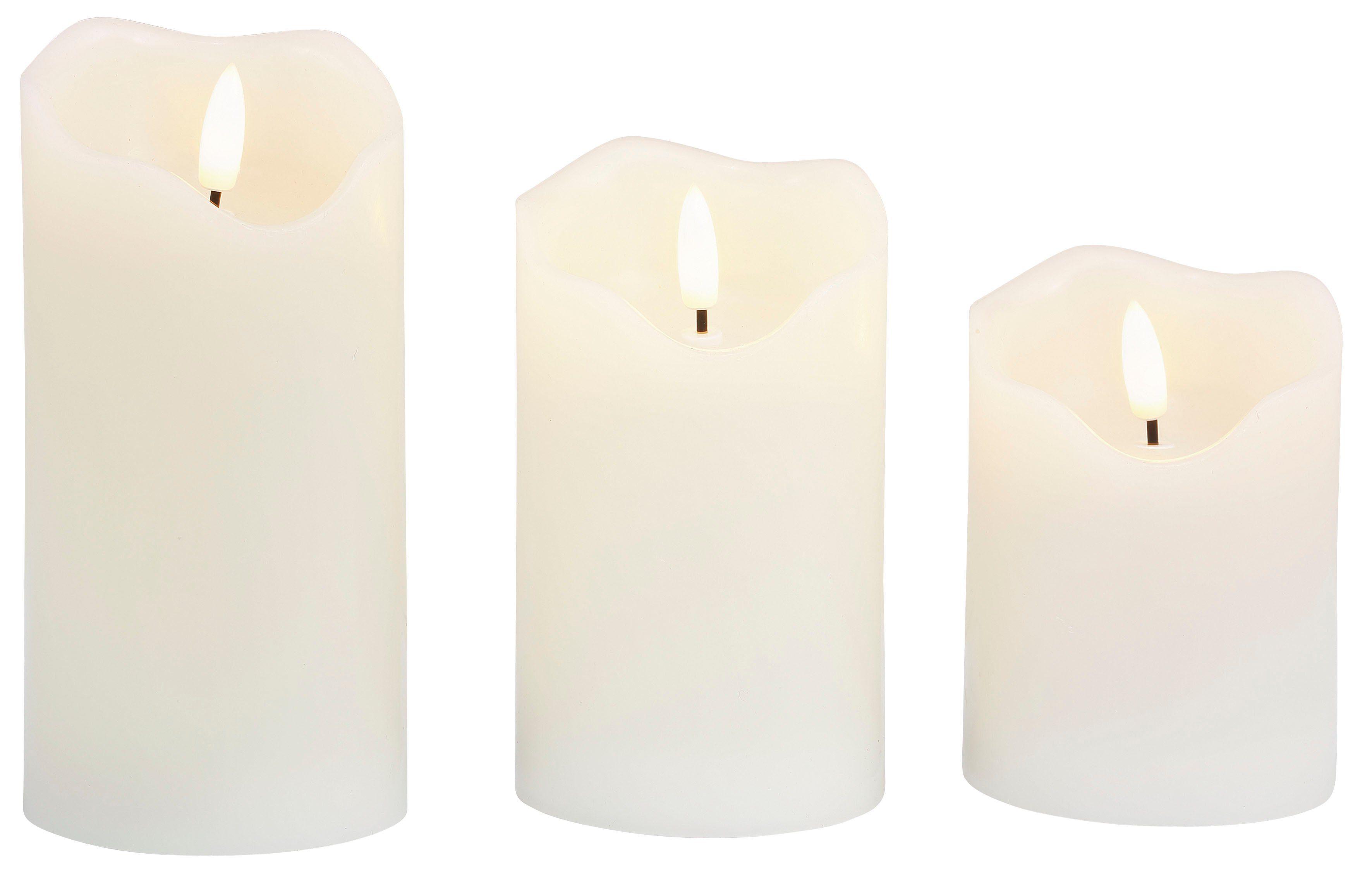 BONETTI LED Dekolicht Weihnachtsdeko, 3er Set, Timerfunktion, Warmweiß, LED günstig online kaufen