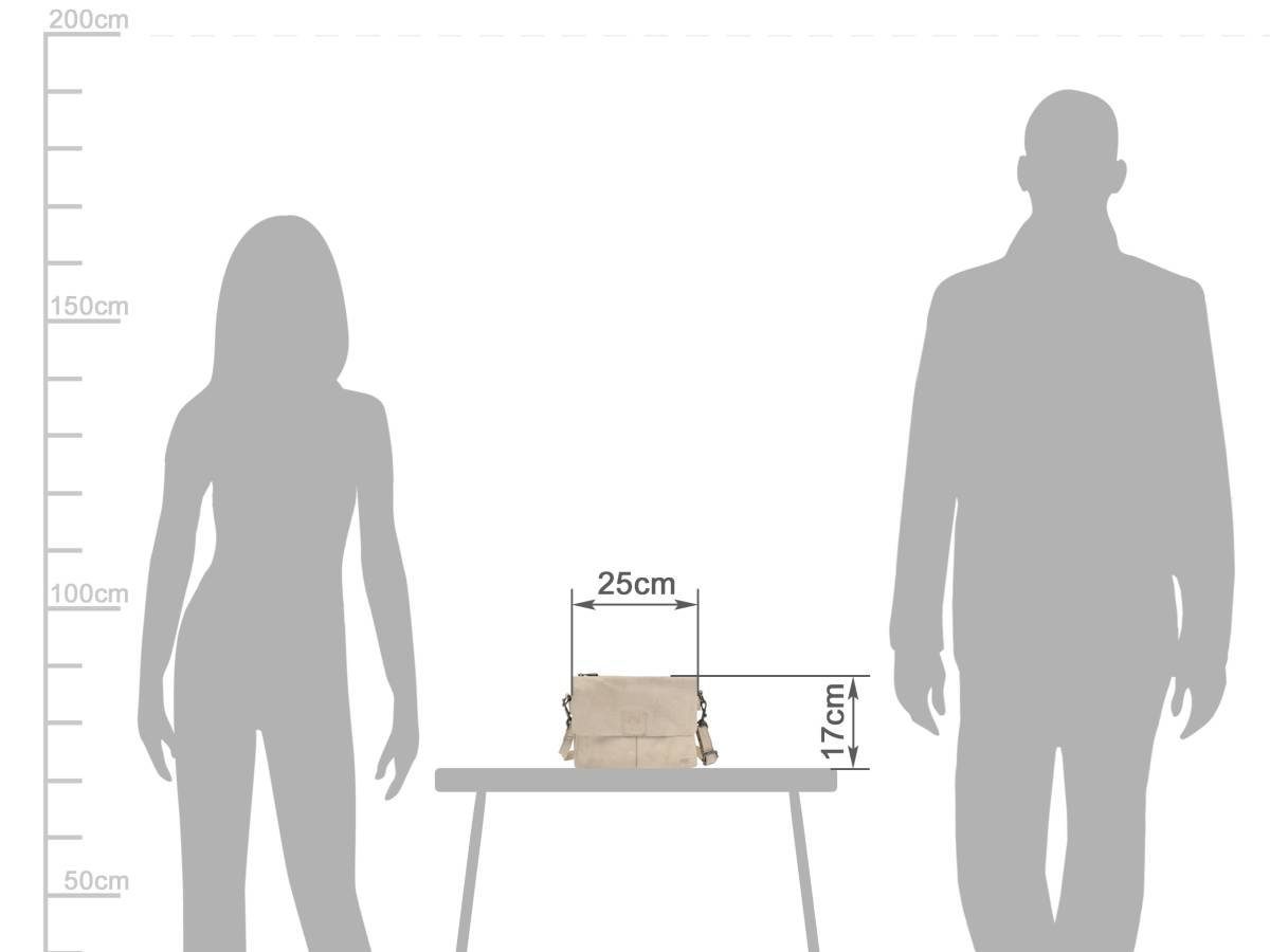 Bear Design Umhängetasche "Billy" Callisto Pelle Leder Damen Schultertasche 25x17cm, Schultertasche mit 2 Fächern Damen Leder 25x17cm