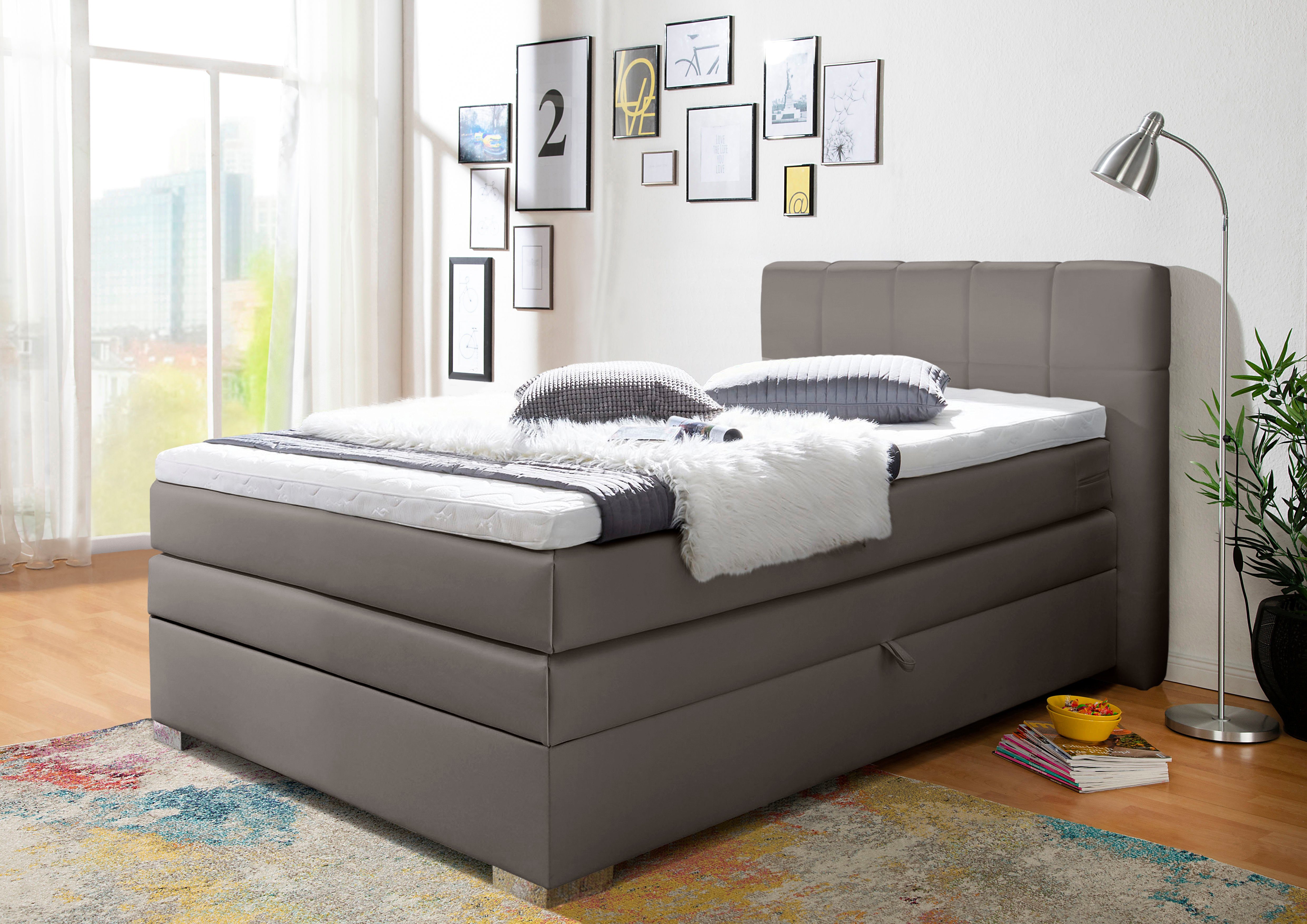 INOSIGN Boxspringbett "Airdrie", inkl. Bettkasten und Topper günstig online kaufen