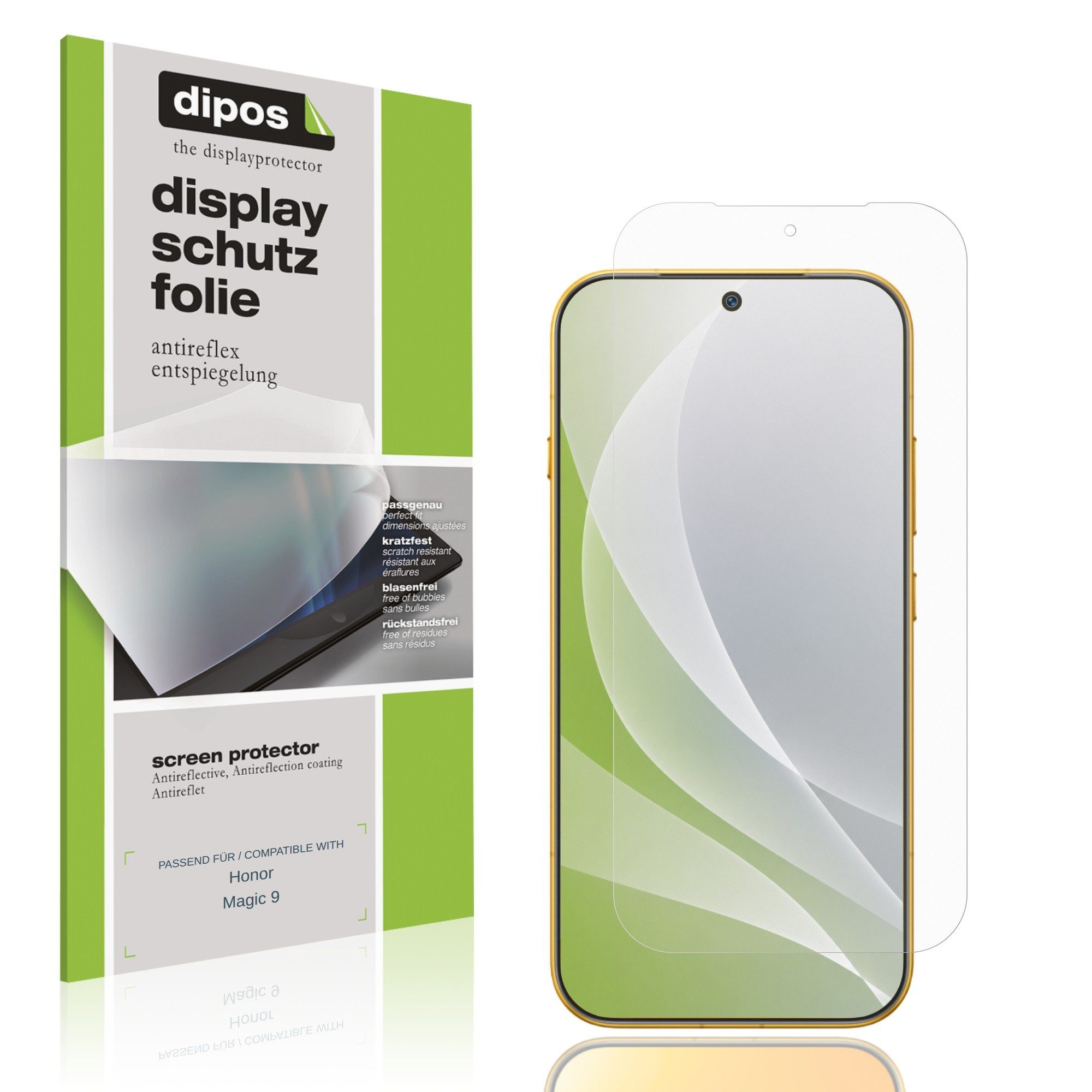 dipos Displayschutzfolie Schutzfolie für Honor Magic 9, 4 Stück, Displayschutz Schutz Folie Made in Germany