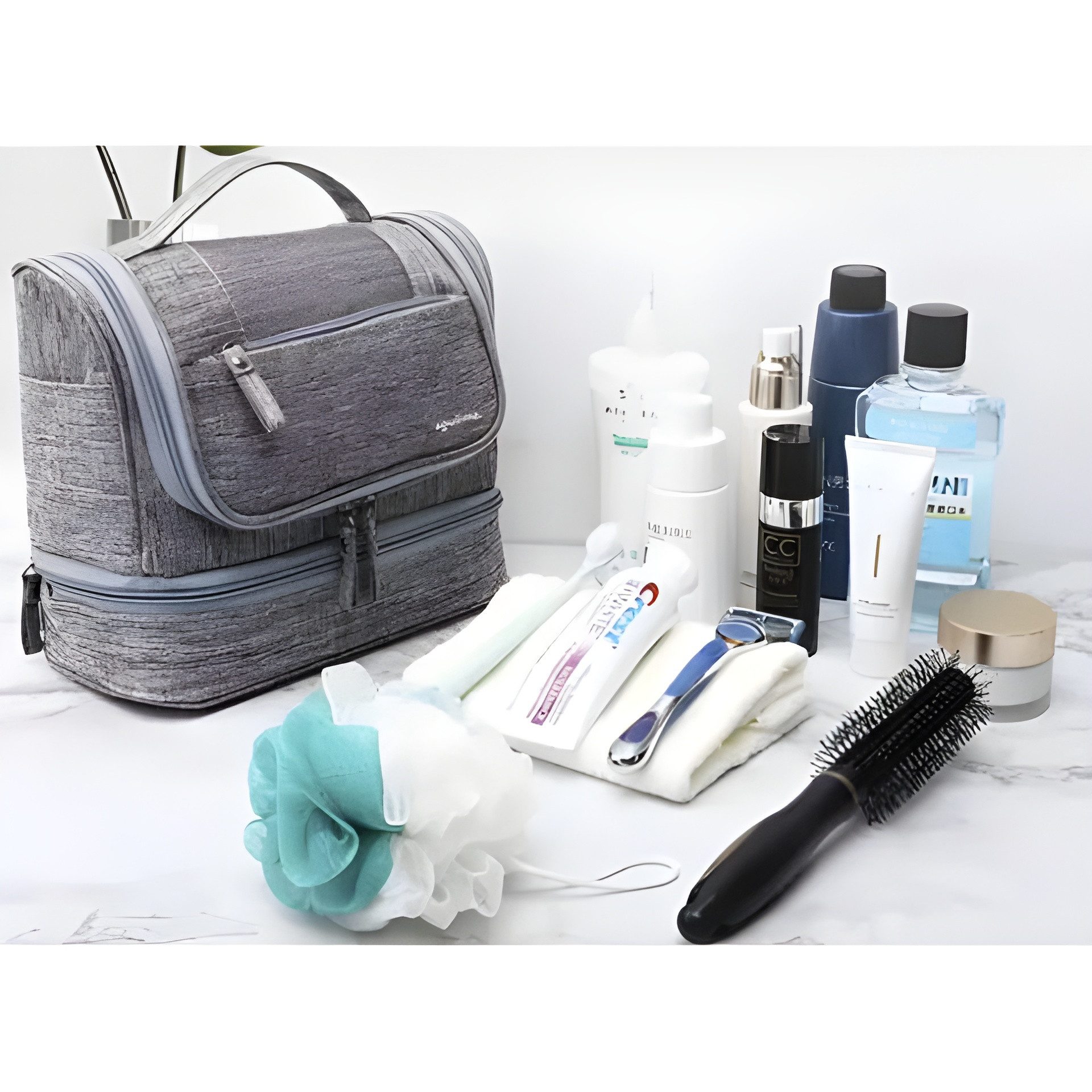 soulima Kosmetiktasche Reisetasche Kulturtasche (1-tlg), wasserdicht, Thermofach, aufhängbar