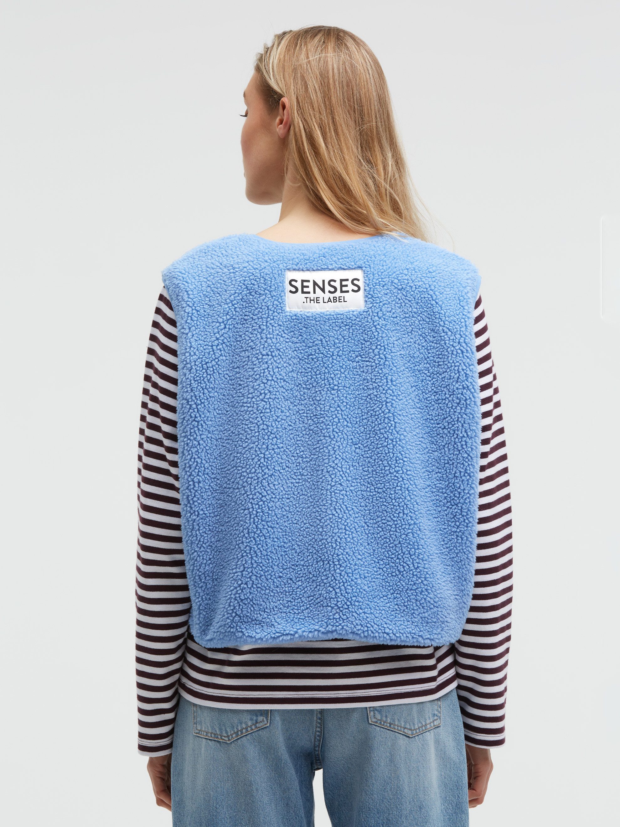 SENSES.THE LABEL Fleeceweste mit Druckknopfleiste – Bild 5 von 5