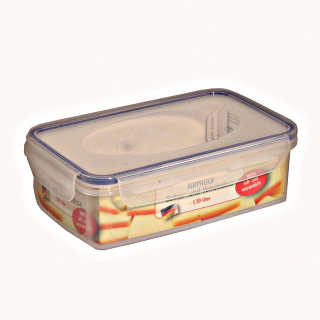 axentia Vorratsdose “Airproof”, Kunststoff, (Set, 3-tlg), Gefrierdosen Frischhaltedosen Multifunktionsboxen transparent