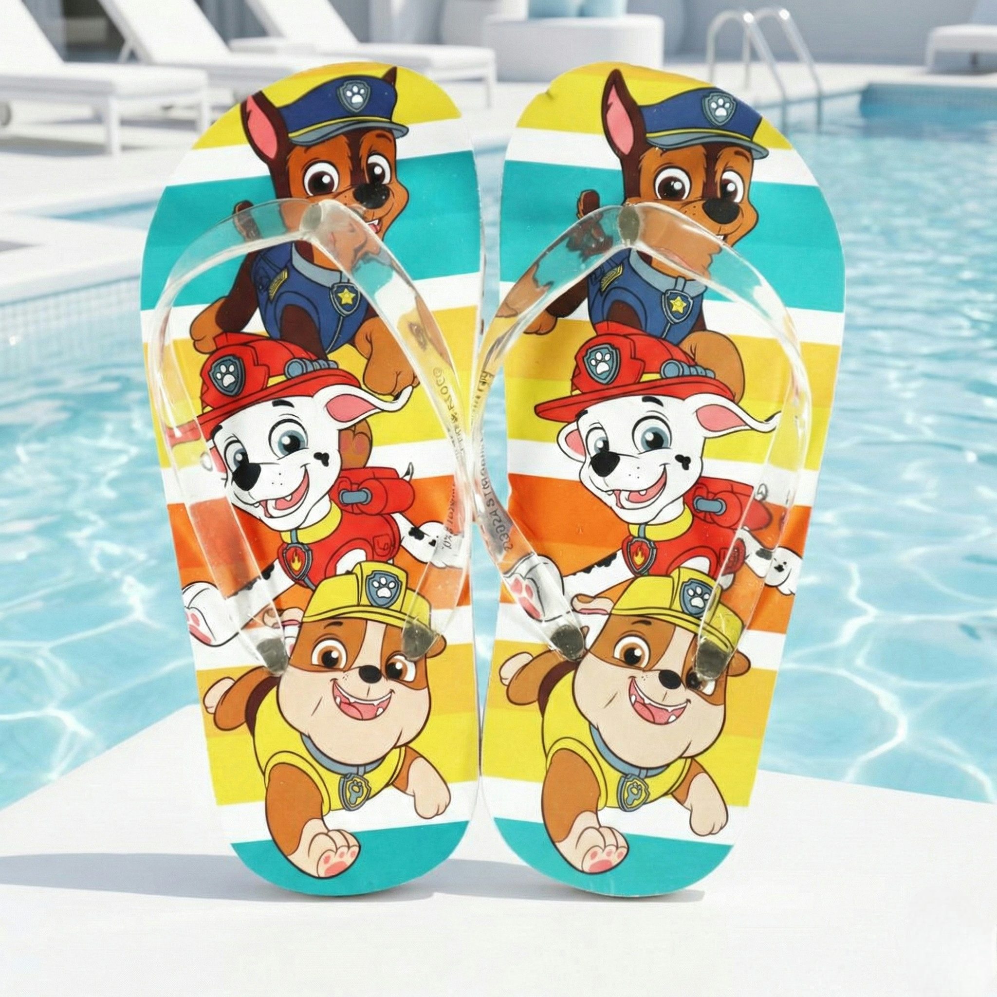 PAW PATROL Paw Patrol Chase Kinder Flip Flops Sandalen Zehentrenner Gr. 25 bis 34