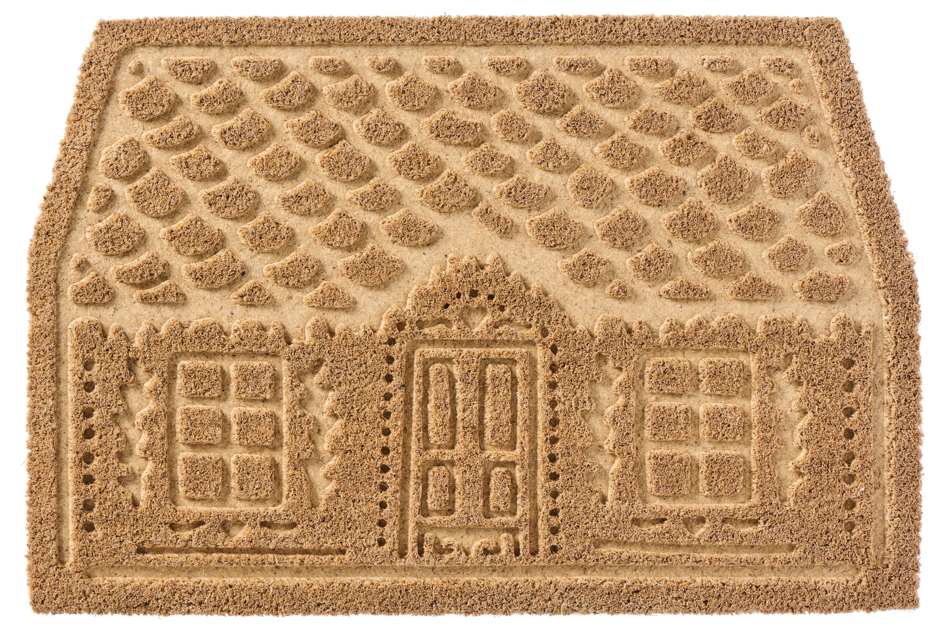 Ib Laursen Fußmatte Ib Laursen - Fußmatte Türmatte Weihnachtshaus Natur Kok günstig online kaufen