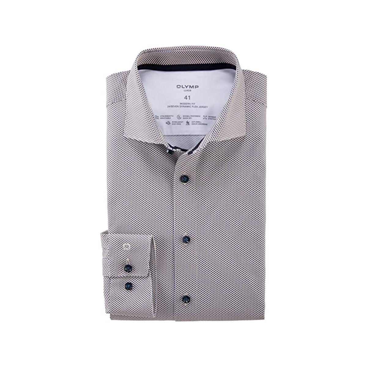 OLYMP T-Shirt offwhite passform unbekannt textil (1-tlg)