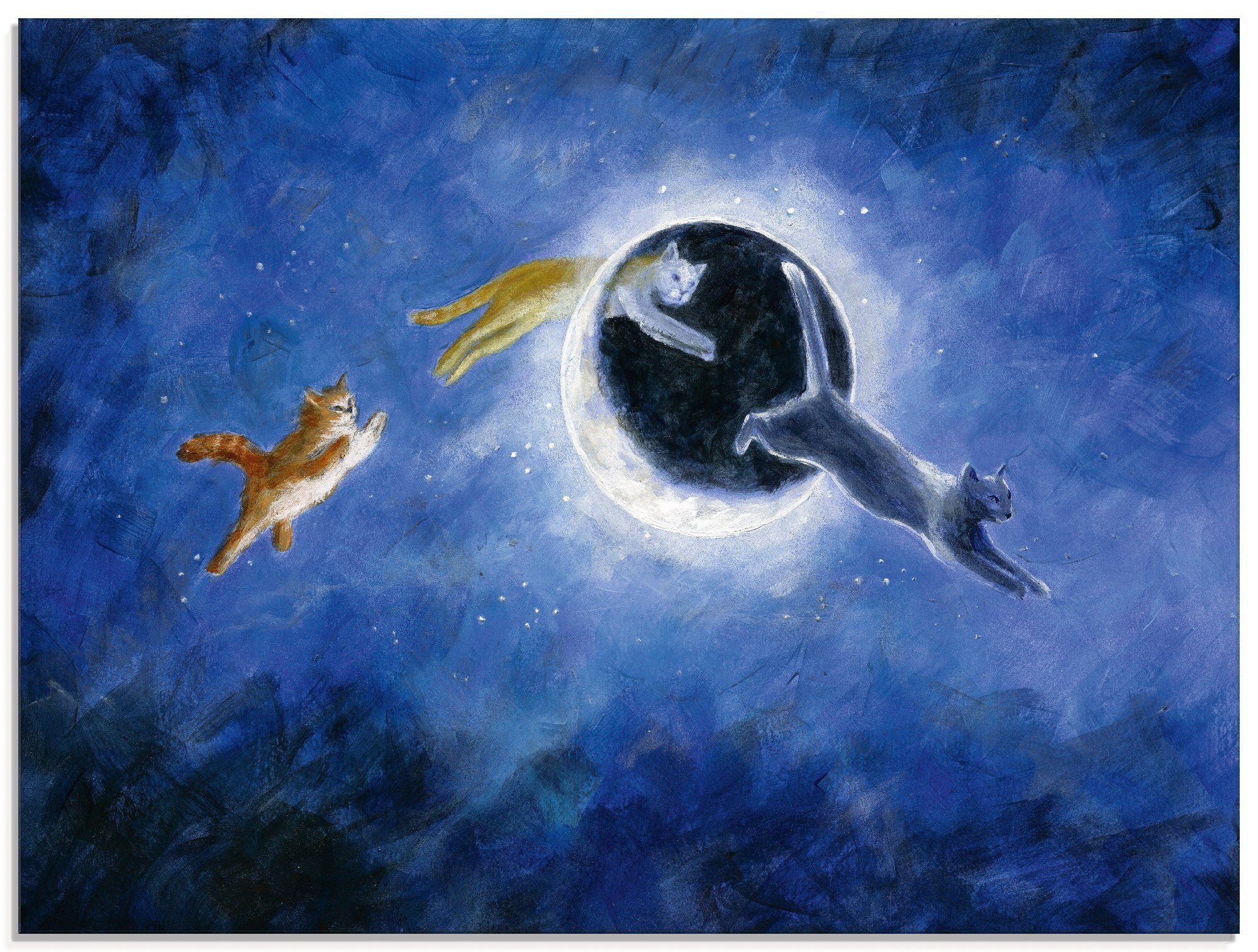 Artland Glasbild »In der Nacht sind alle Katzen grau«, Haustiere (1 Stück)-Otto