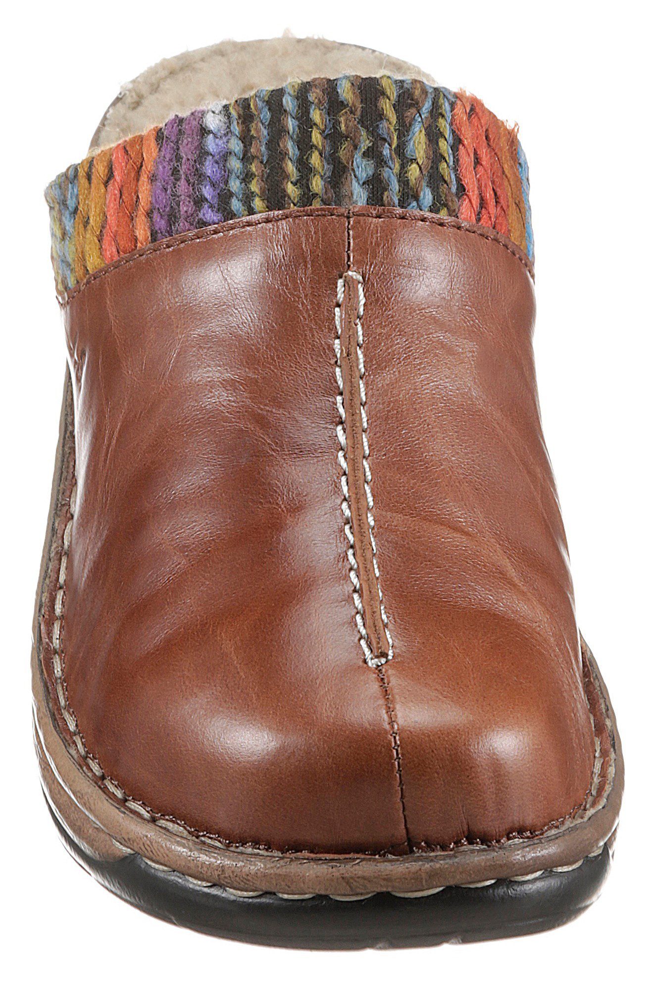 Textilbesatz buntem Josef Seibel mit cognac Clog 59 CATALONIA