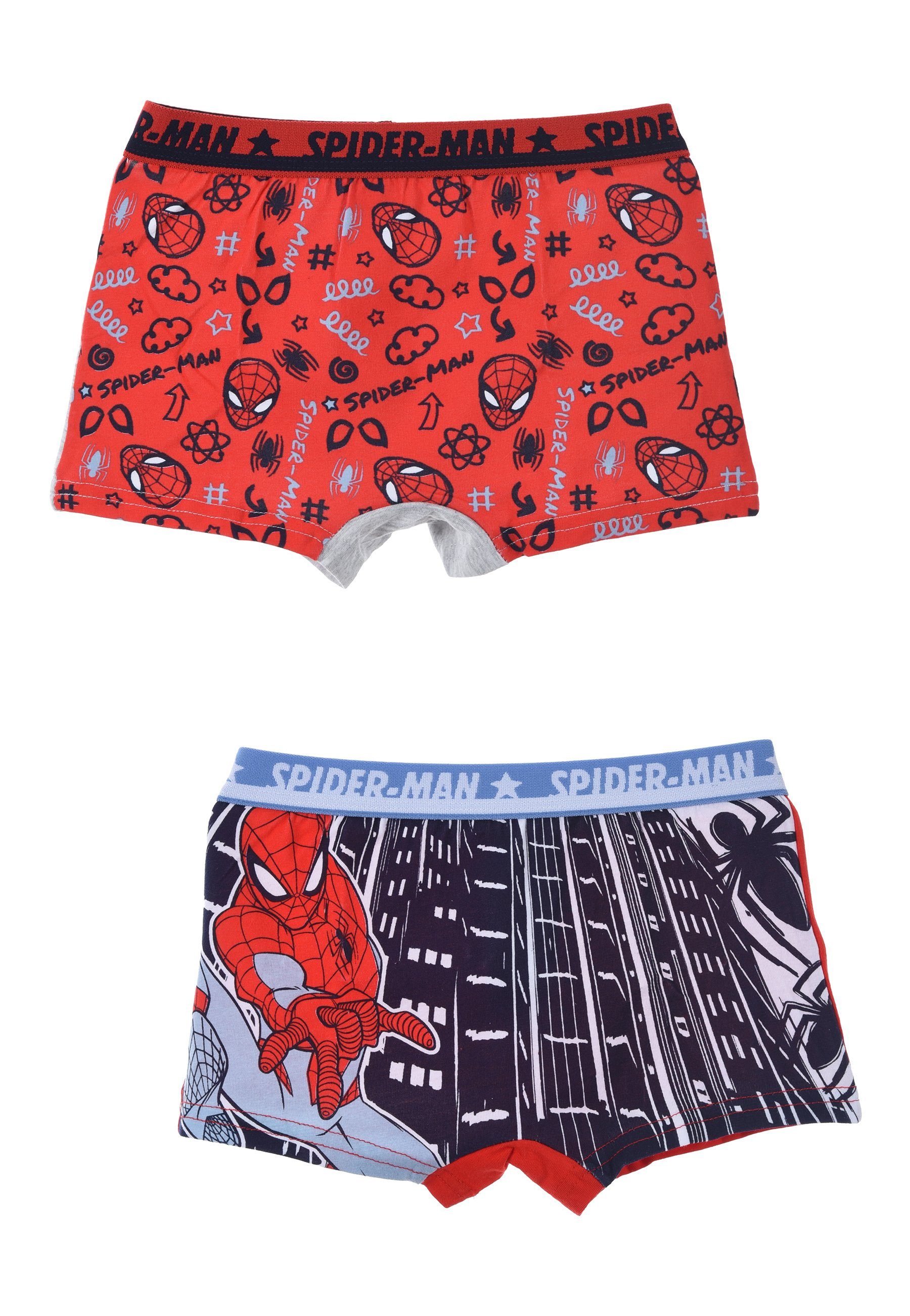 Spiderman Boxershorts Jungen Unterhosen (2-St) Kinder Pants