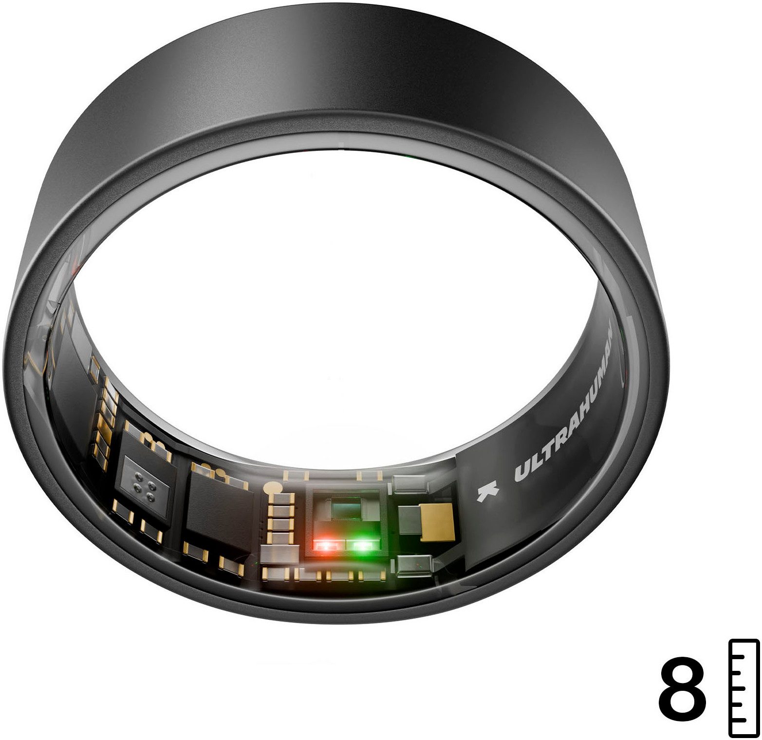 Ultrahuman Activity Tracker Smartring AIR - Größe 8, Schlaf- und Fitness-Tracker für Frauen und Männer