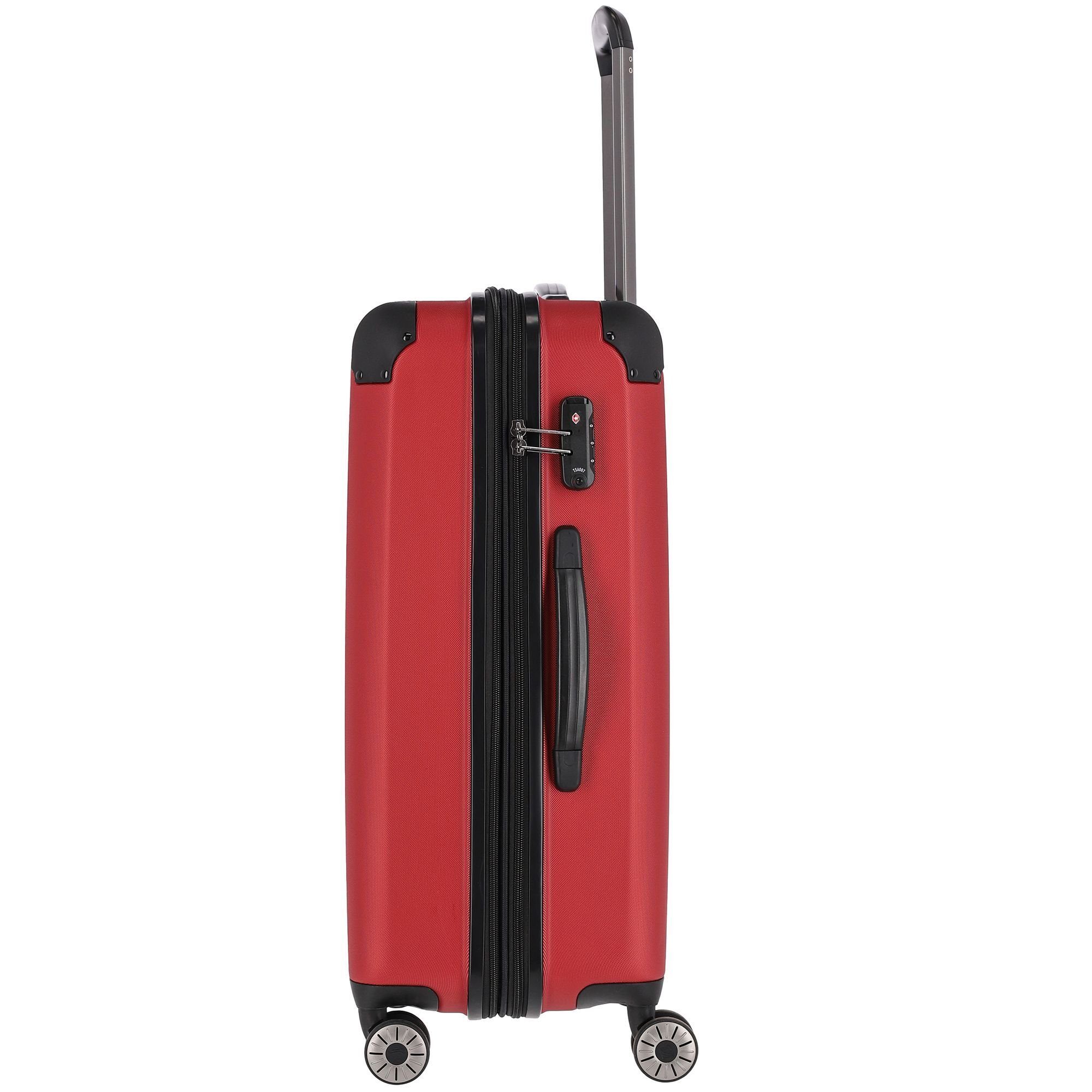 travelite Trolleyset City, 4 Rollen, (3-teilig, 3 tlg), ABS