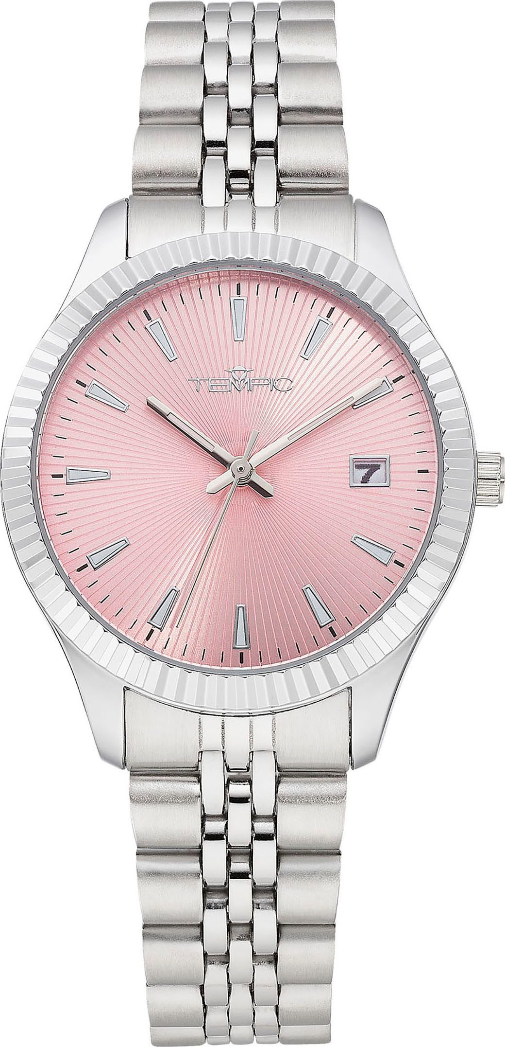 Tempic Quarzuhr, Armbanduhr, Damenuhr, Edelstahlarmband, analog, günstig online kaufen