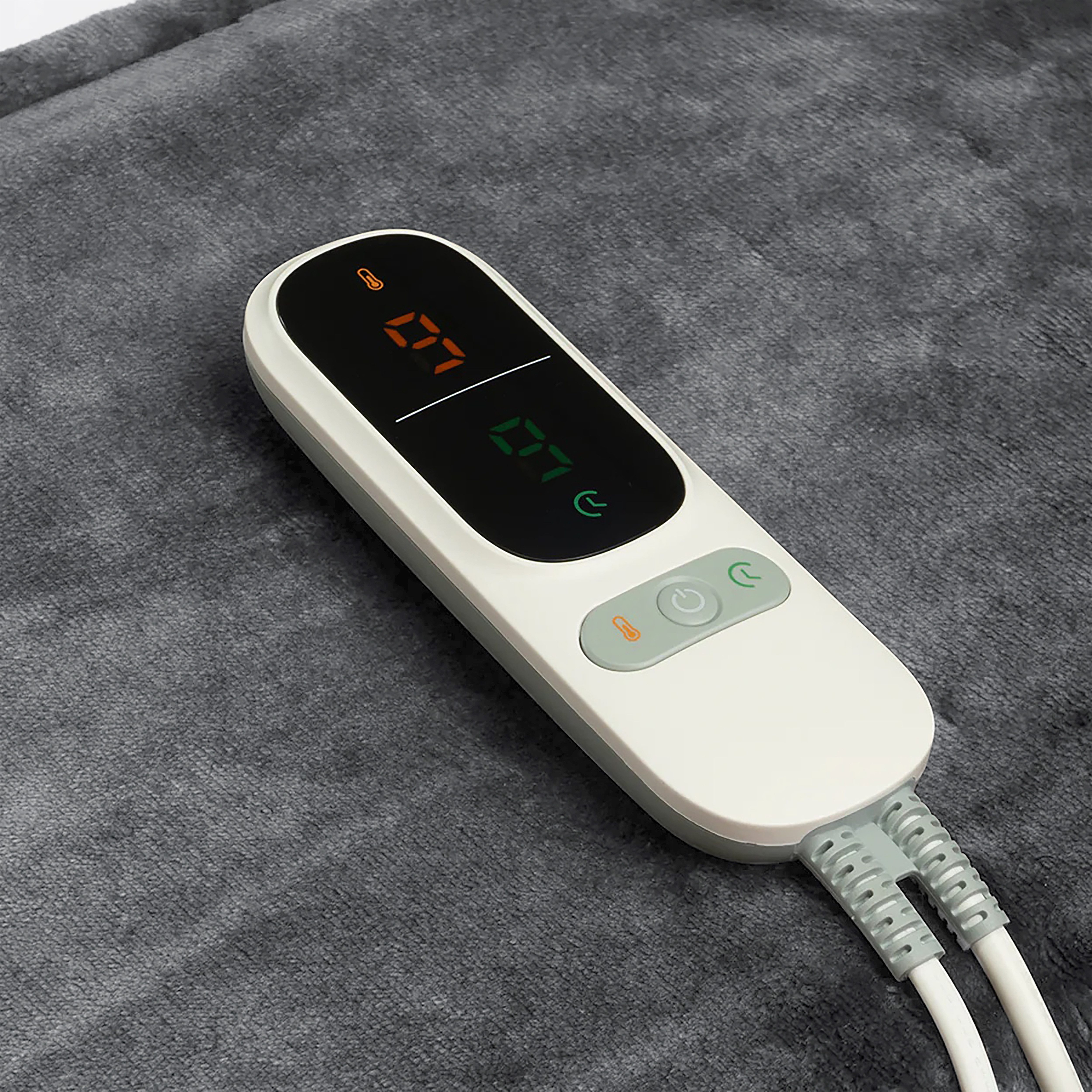 Sonnenkönig Heizdecke Lenny, Leistung 160W, Fleece, Ladestation, Fernbedienung, 160x180 cm, 9 Temperaturstufen mit Überhitzungsschutz, PTC-Heizsystem