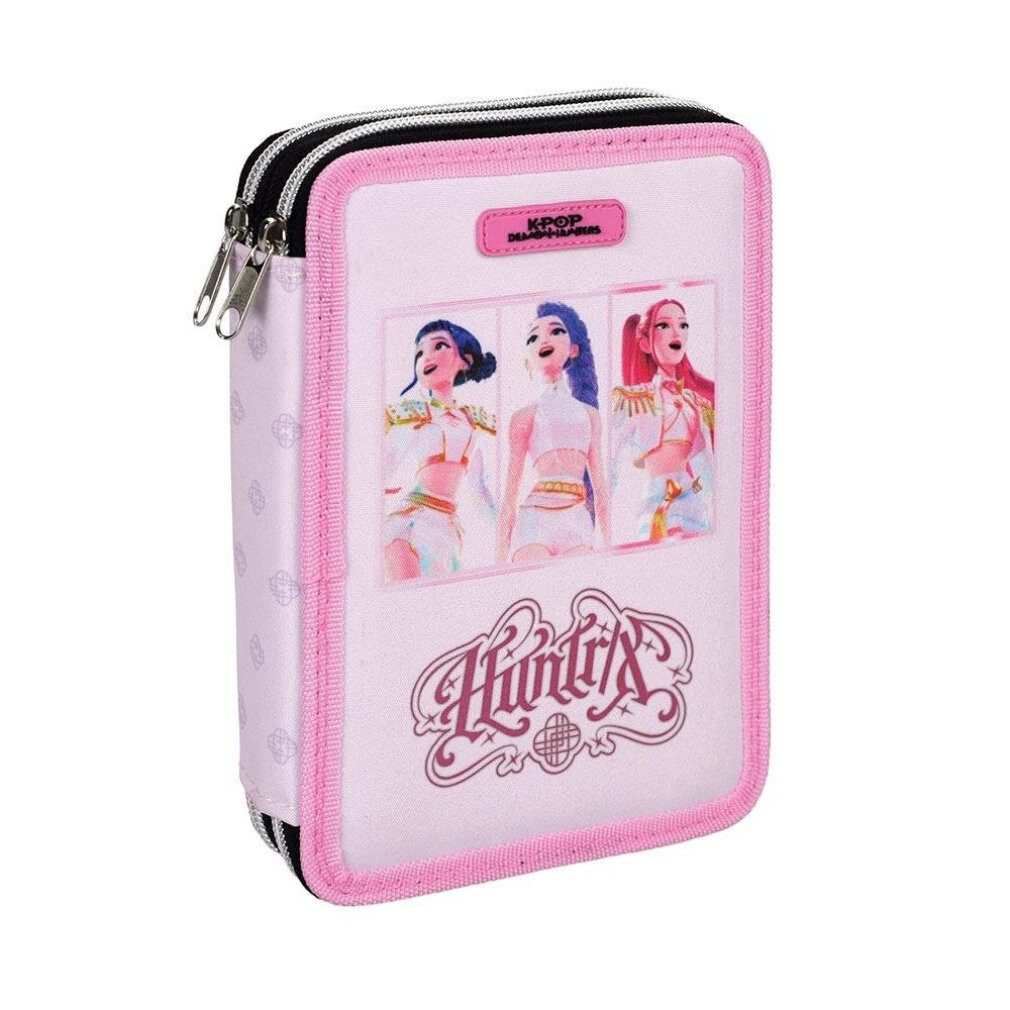 Giovas Federmäppchen K-pop Demon Hunters Pink gefülltes zweistöckiges Federmäppchen