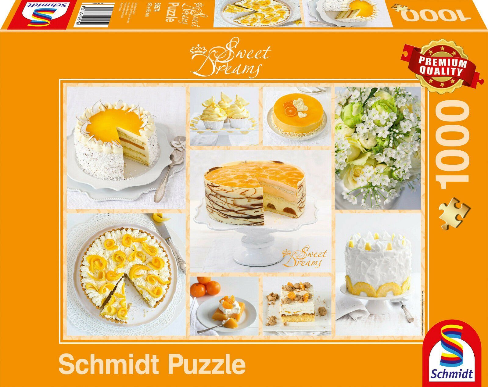 Schmidt Spiele Puzzle Strahlend gelbe Kaffeetafel, günstig online kaufen