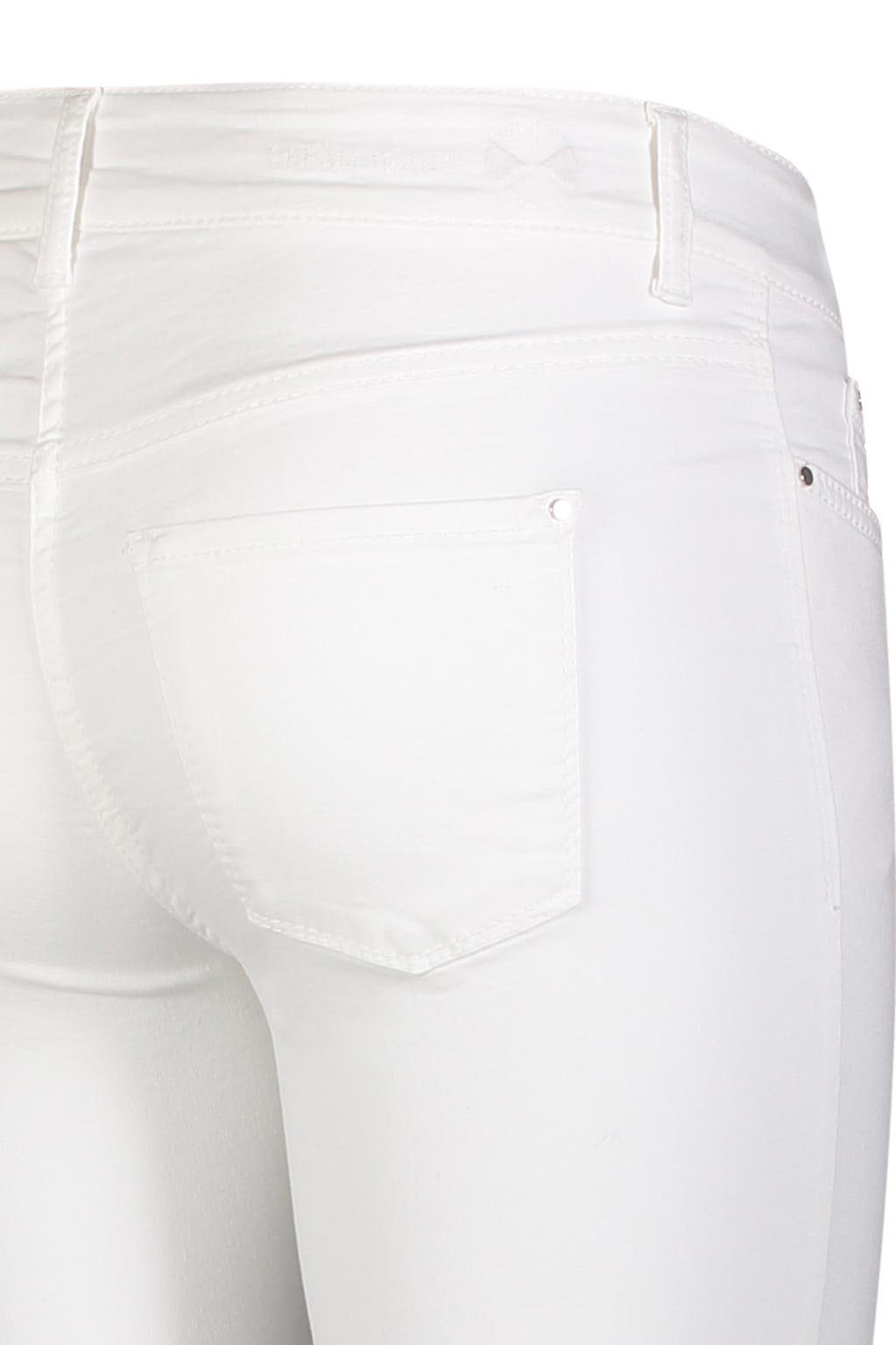 MAC Skinny-fit-Jeans Dream Skinny perfekten Hochelastische den Qualität für whitedenim sorgt Sitz