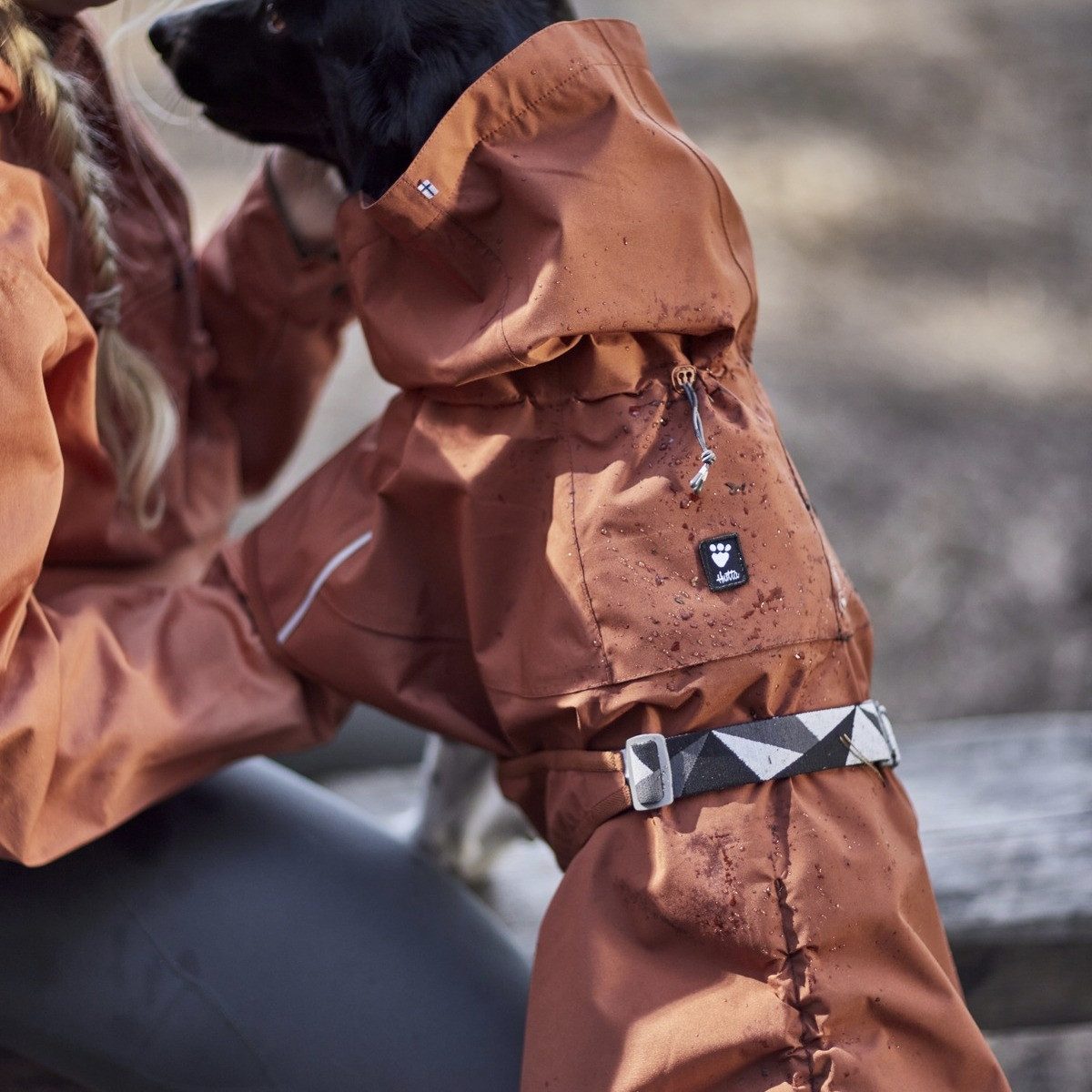 HURTTA Hundemantel Regenmantel Mudventure Coat cinnamon (zimt)