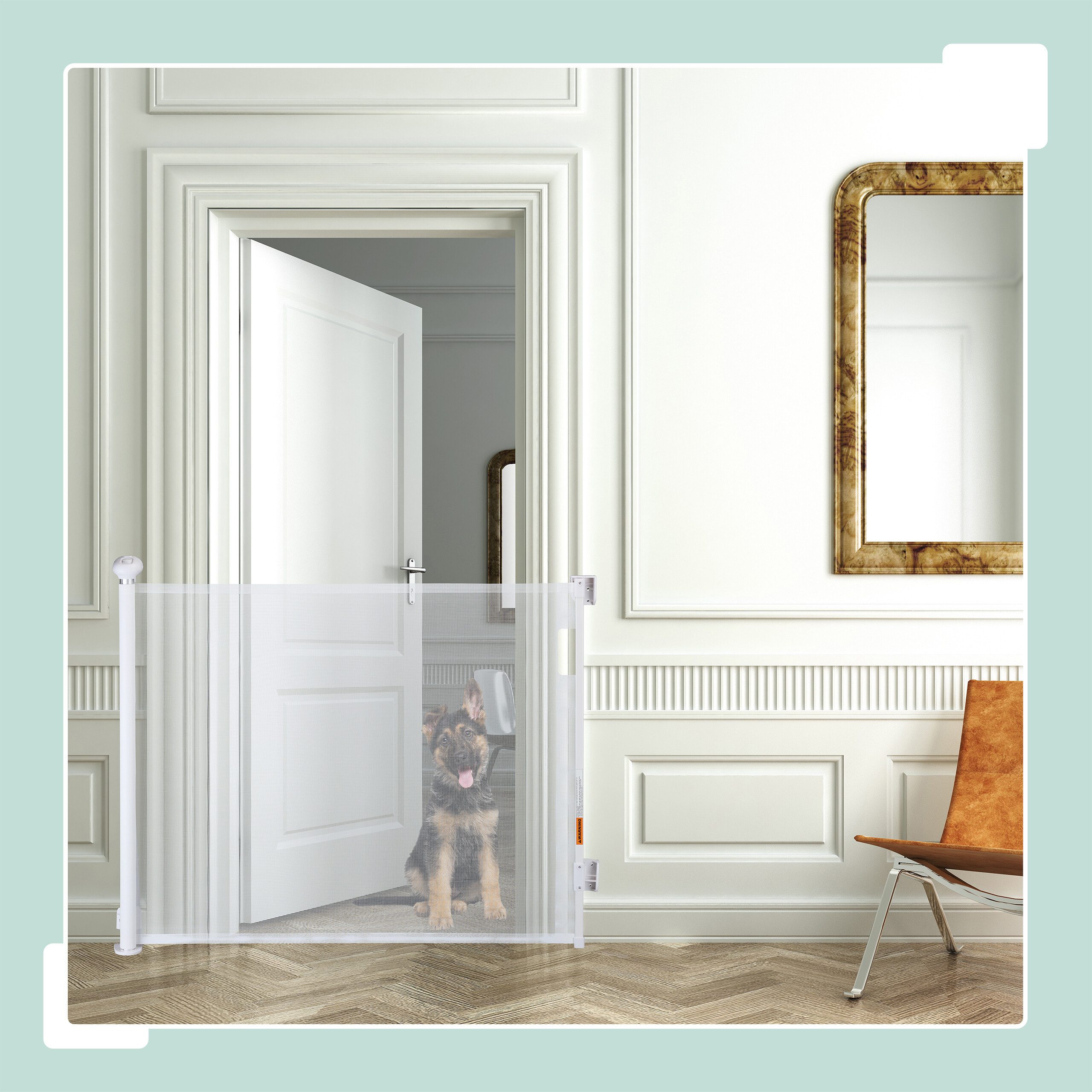relaxdays Universalschutzgitter Treppenschutzgitter Design B 70-180 günstig online kaufen