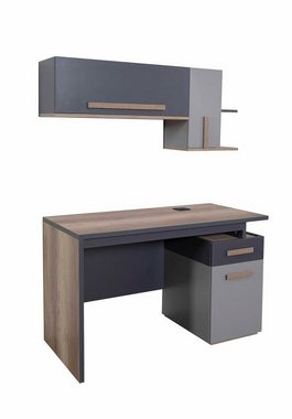 JVmoebel Schreibtisch Schreibtisch Modern Tisch Wandregal Holz Jugend Kinderzimmer Möbel (Schreibtisch / Wandregal), Made In Europe