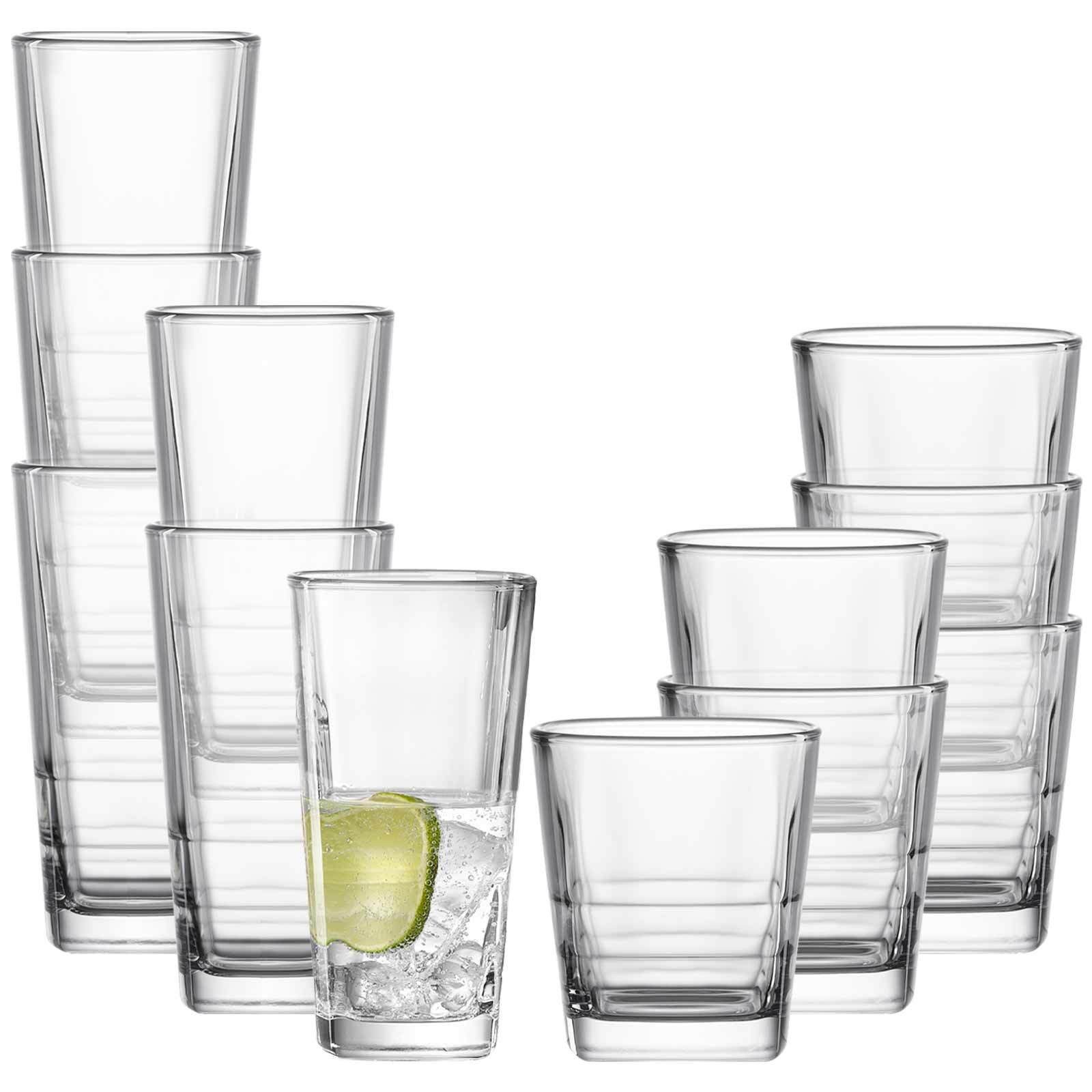 Ritzenhoff & Breker Gläser-Set Bali Longdrink- und Whiskygläser 12er Set, 12-tlg., Glas