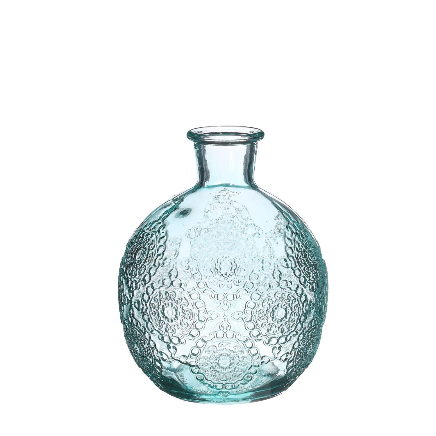Dekovase Kugelvase Bologna Größe h.12 Ø9.5 cm, in Hellblau Kugelflasche