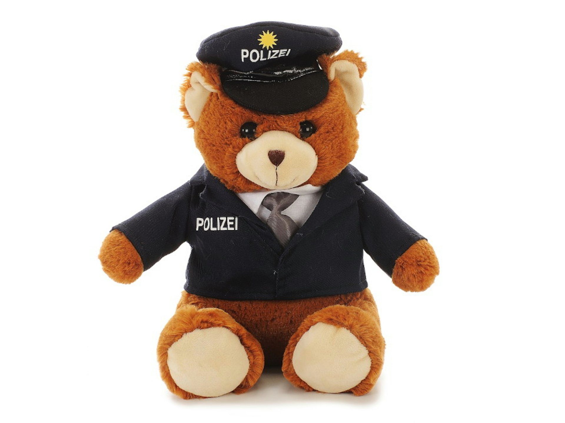 Euro Souvenirs Kuscheltier Polizist 27 cm sitzend Teddybär Polizei