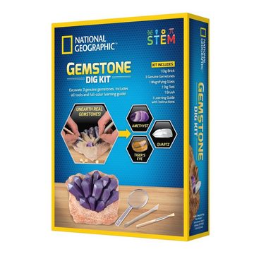 NATIONAL GEOGRAPHIC Lernspielzeug RTNGGEM, Gemstone Dig Kit Edelsteine Set