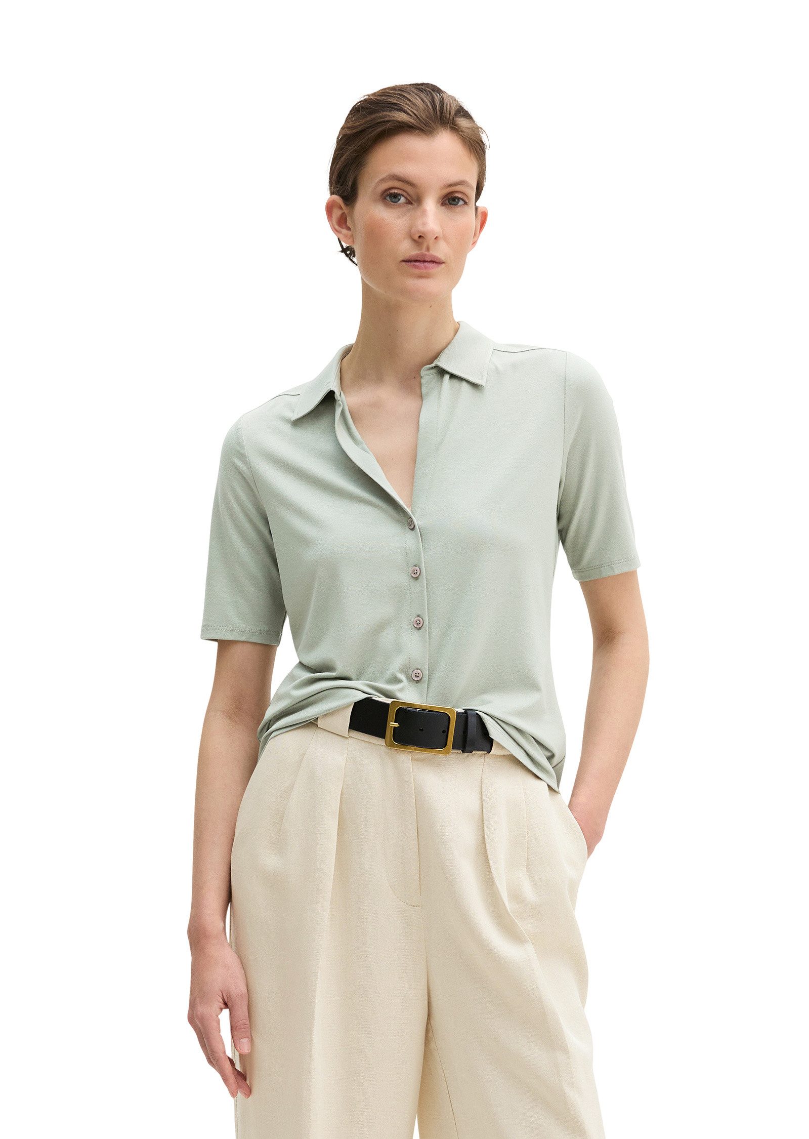 Marc O'Polo Kurzarmshirt aus LENZING™ ECOVERO™