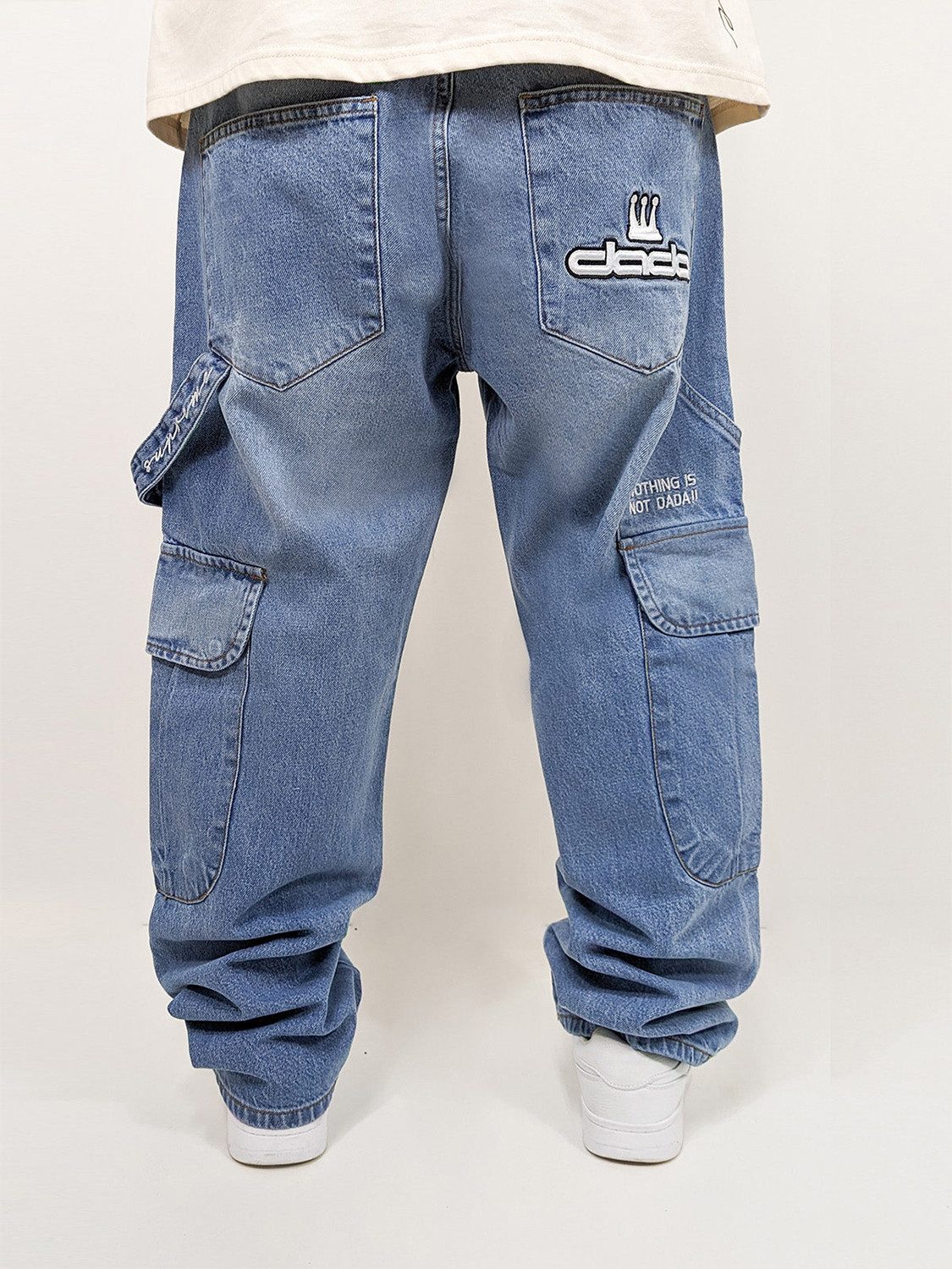 DADA Supreme Regular-fit-Jeans Baggy Cargo Denim günstig online kaufen