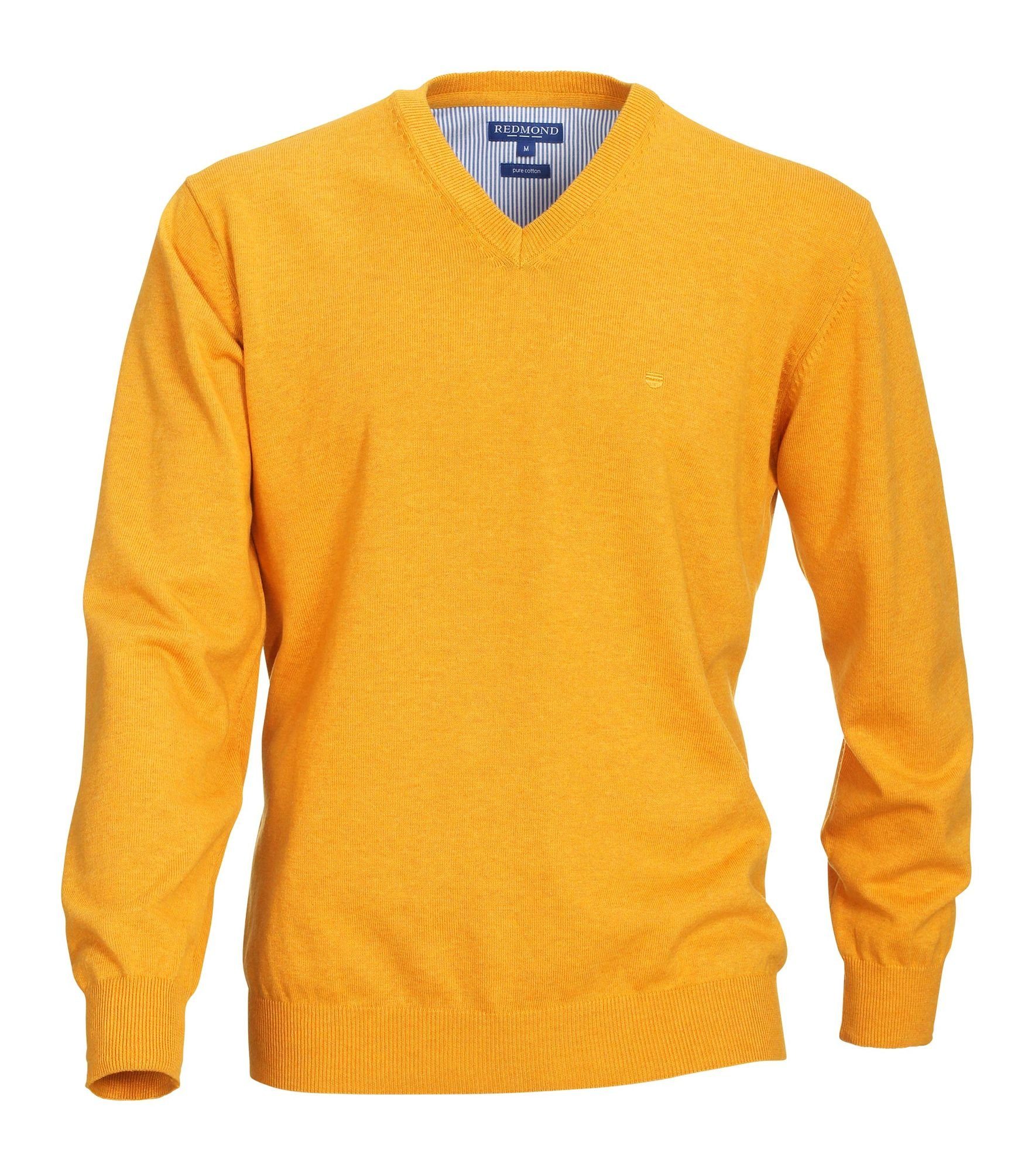 Redmond V-Ausschnitt-Pullover 600 Gelb(42)