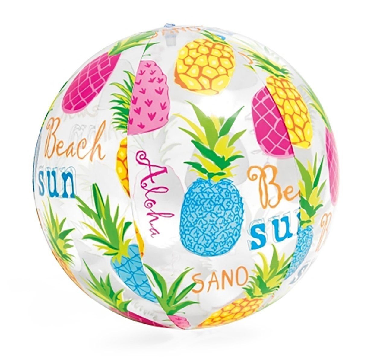 Spielzeug Wasserspielzeug Intex Wasserball Strandball - Lively Print Ananas - Durchmesser von 51 cm