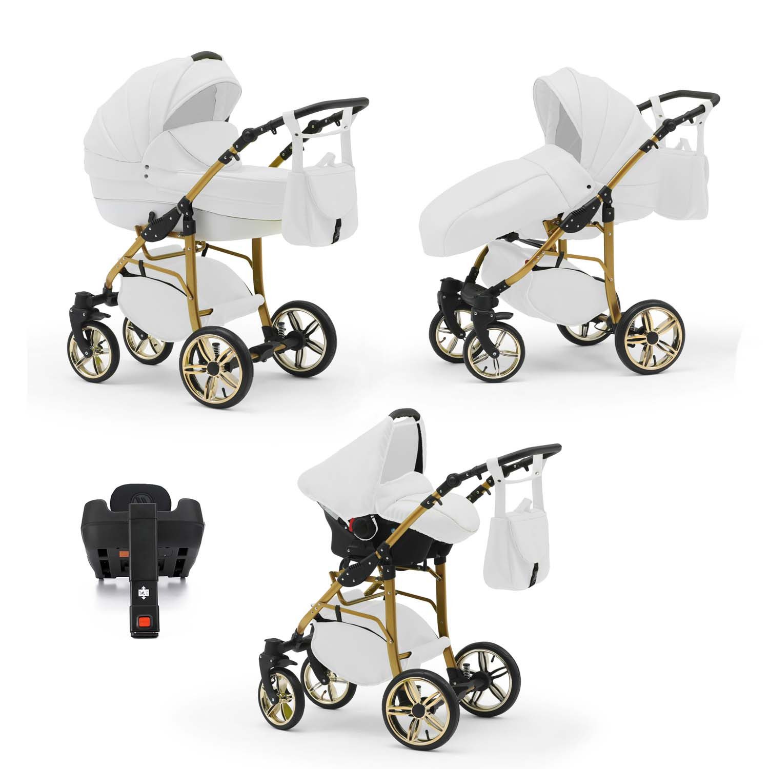 Kombi-Kinderwagen Neo Gold 5 in 1 inkl. Sportsitz, Autositz und Iso Base in 22 Farben
