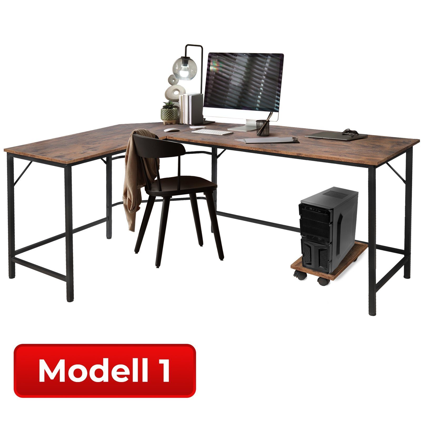 VENDOMNIA Schreibtisch industrial Design, aus Metall günstig online kaufen