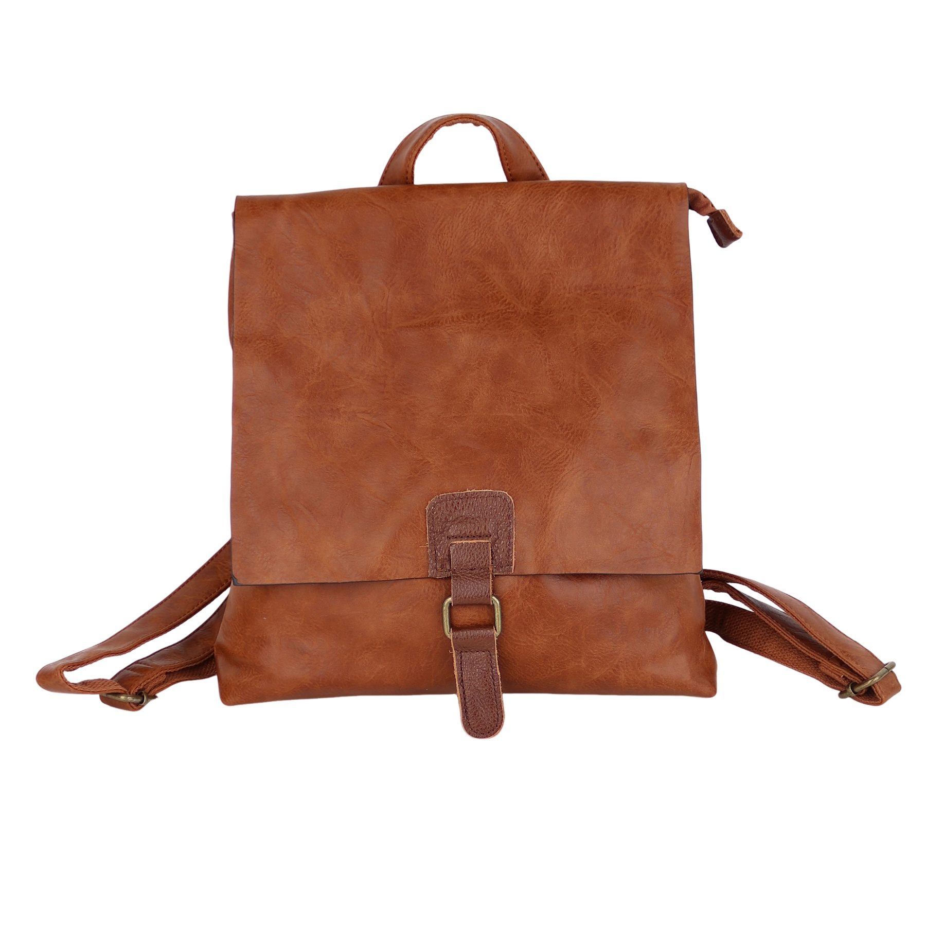 MIRROSI Tagesrucksack Damen auch als Crossbody Bag 2 in 1, zwei Größen (klein oder groß), aus hochwertigem Kunstleder, Rucksack, Daypack