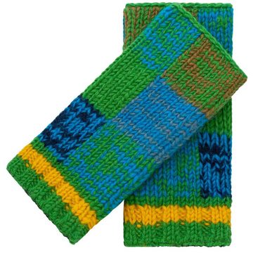 KUNST UND MAGIE Armstulpen Bunte Armstulpen Stulpen Handwärmer Pulswärmer Handschuhe Wolle Boho