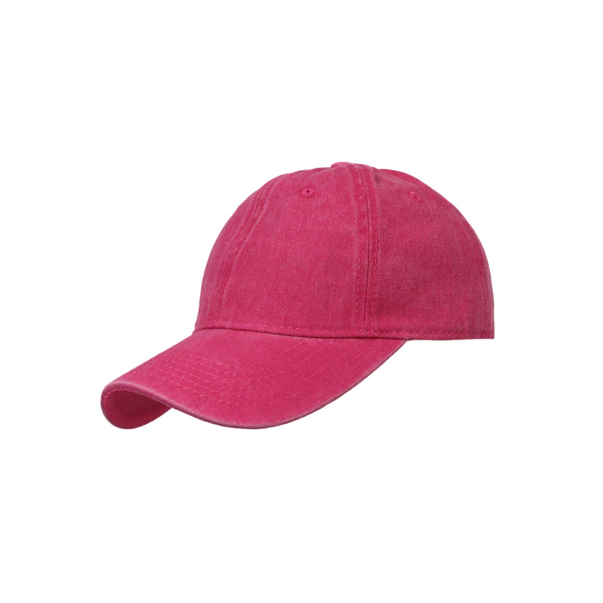 ZEBRO Baseball pink Cap Belüftungslöcher mit Base Cap