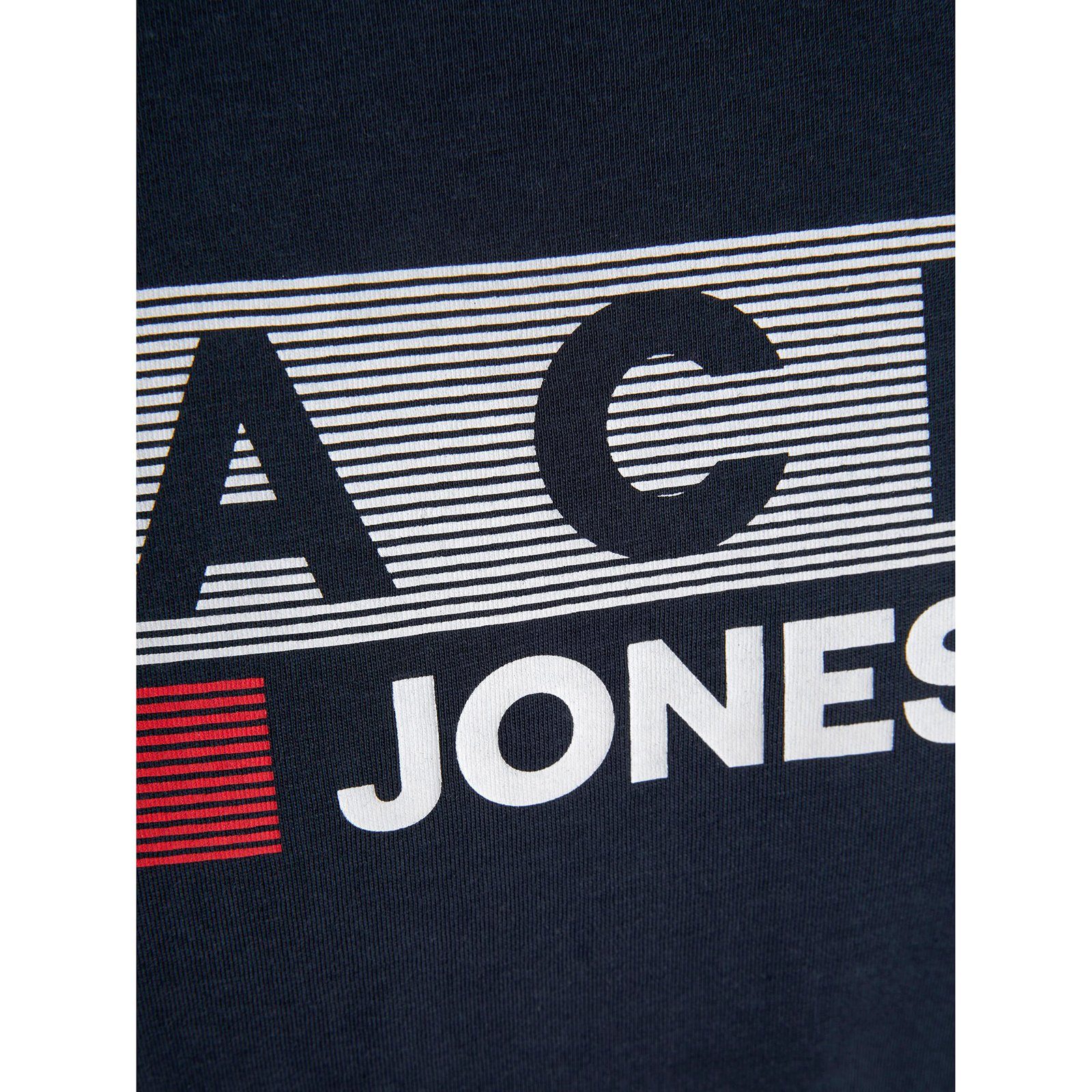 Jack & Jones Rundhalsshirt Große T-Shirt Größen navy Jack&Jones JJECORP Herren Logo