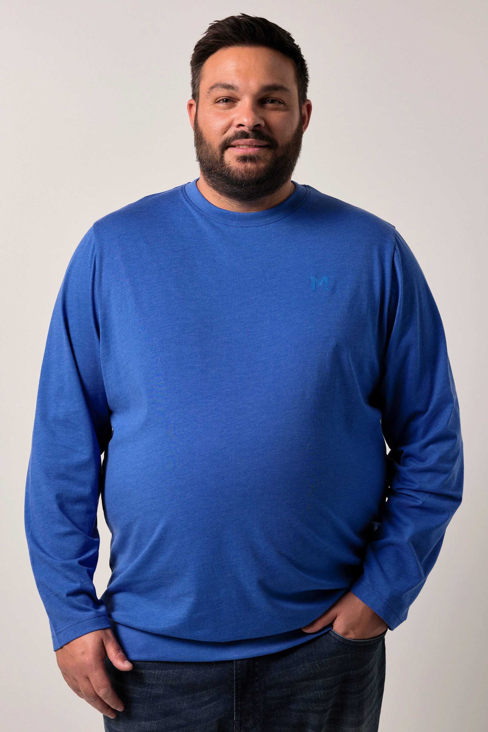 Men Plus T-Shirt Men+ Langarmshirt Bauchfit günstig online kaufen