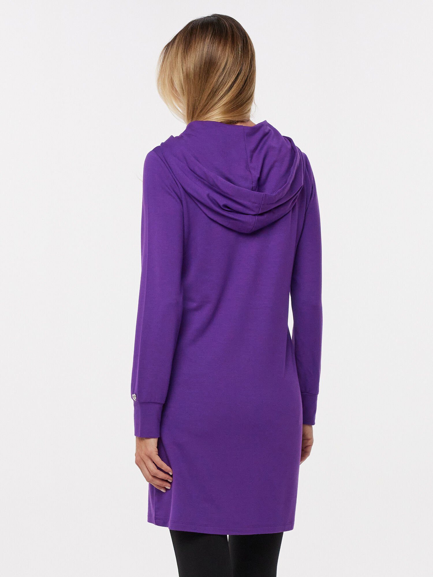 MONACO blue WEEKEND Sweatkleid Longshirt figurumspielend mit Kapuze und Pai günstig online kaufen