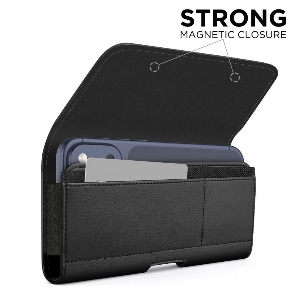 TECH PROTECT Handyhülle SM80 Handyholster kompatibel mit Smartphones 5,8–6,8" schwarz 6,8 Zoll, Holster mit vielseitigen Tragemöglichkeiten – Bild 3 von 4